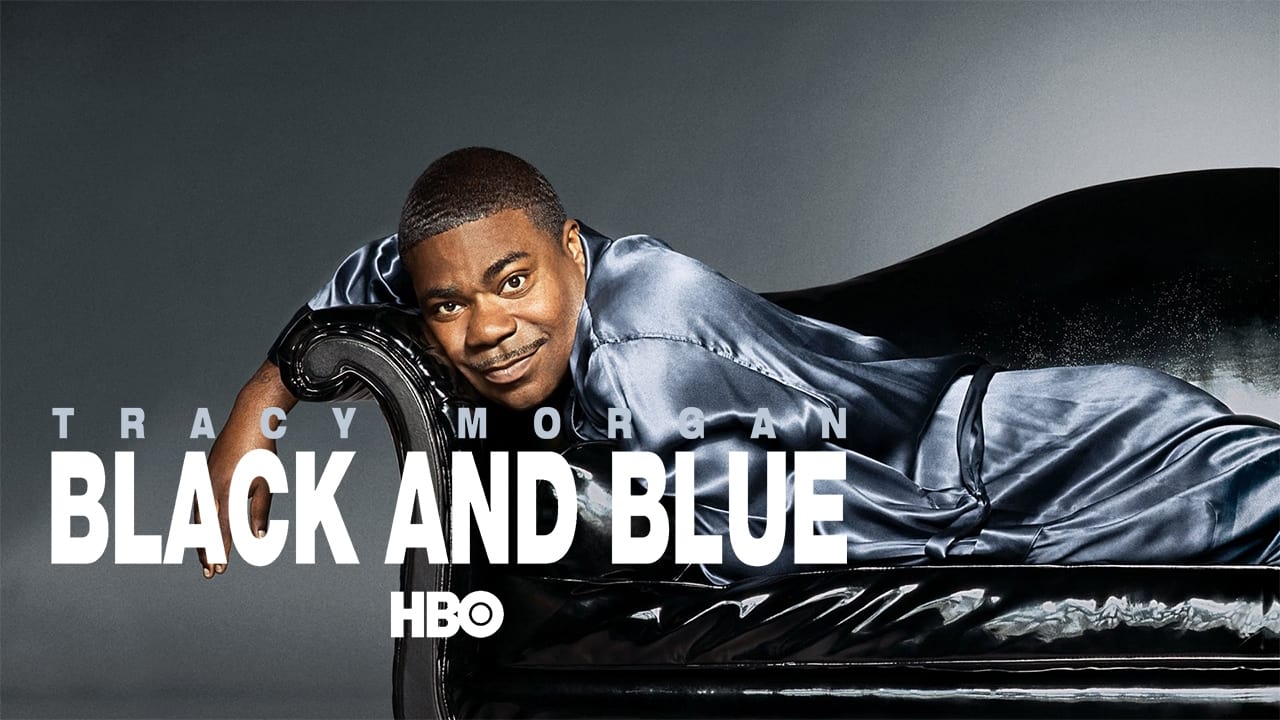 Tracy Morgan: Black & Blue background