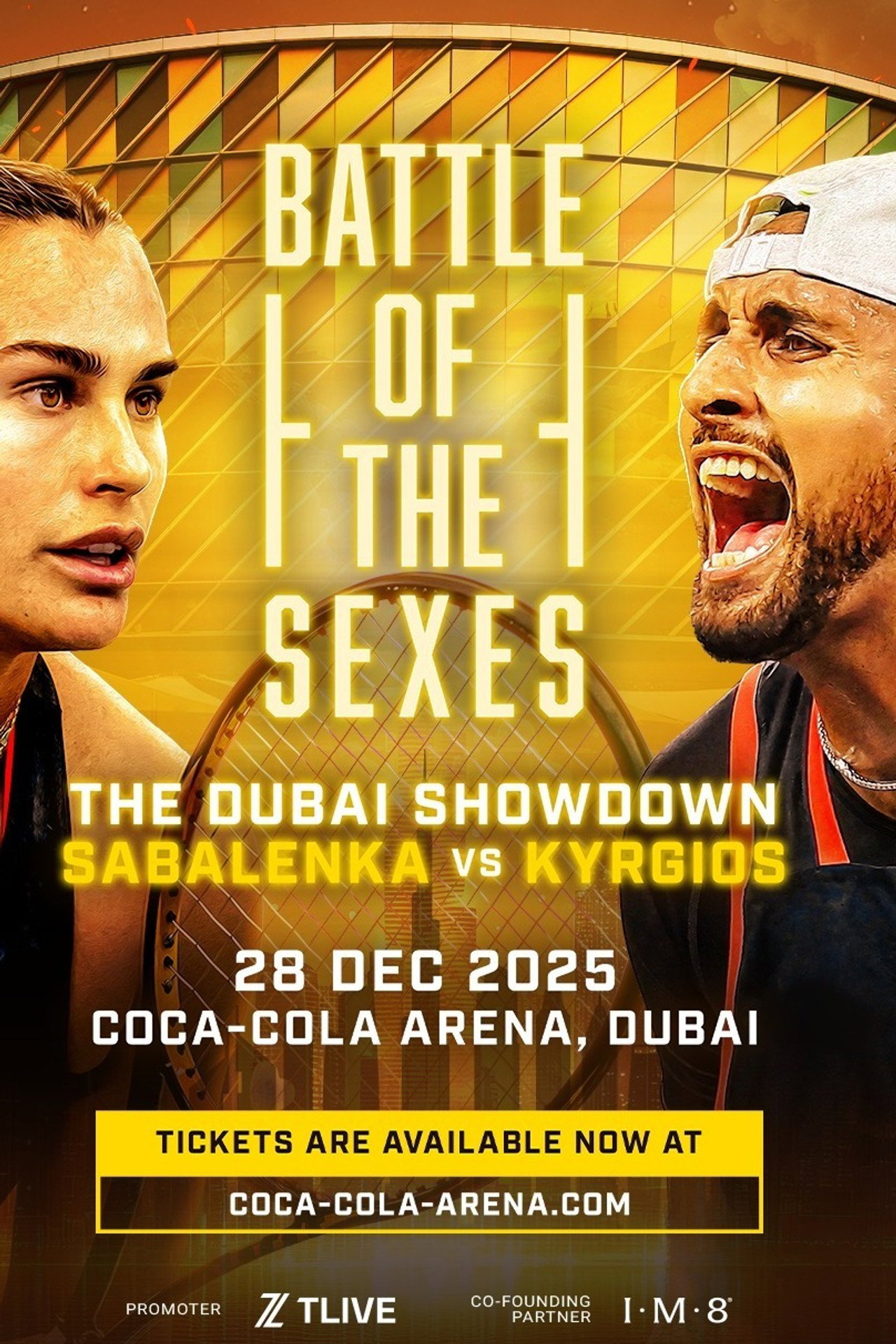Battle of the Sexes - Sabalenka v Kyrgios filmaffisch