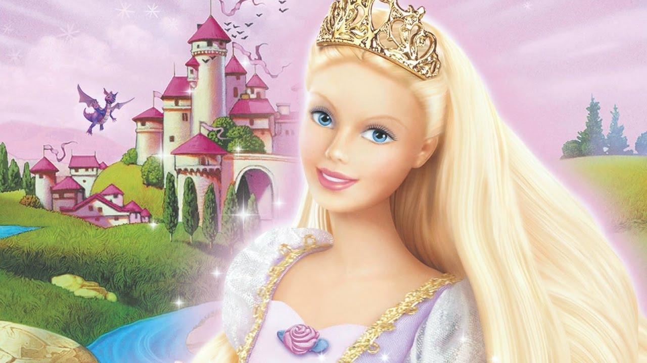 Scen från Barbie som Rapunzel