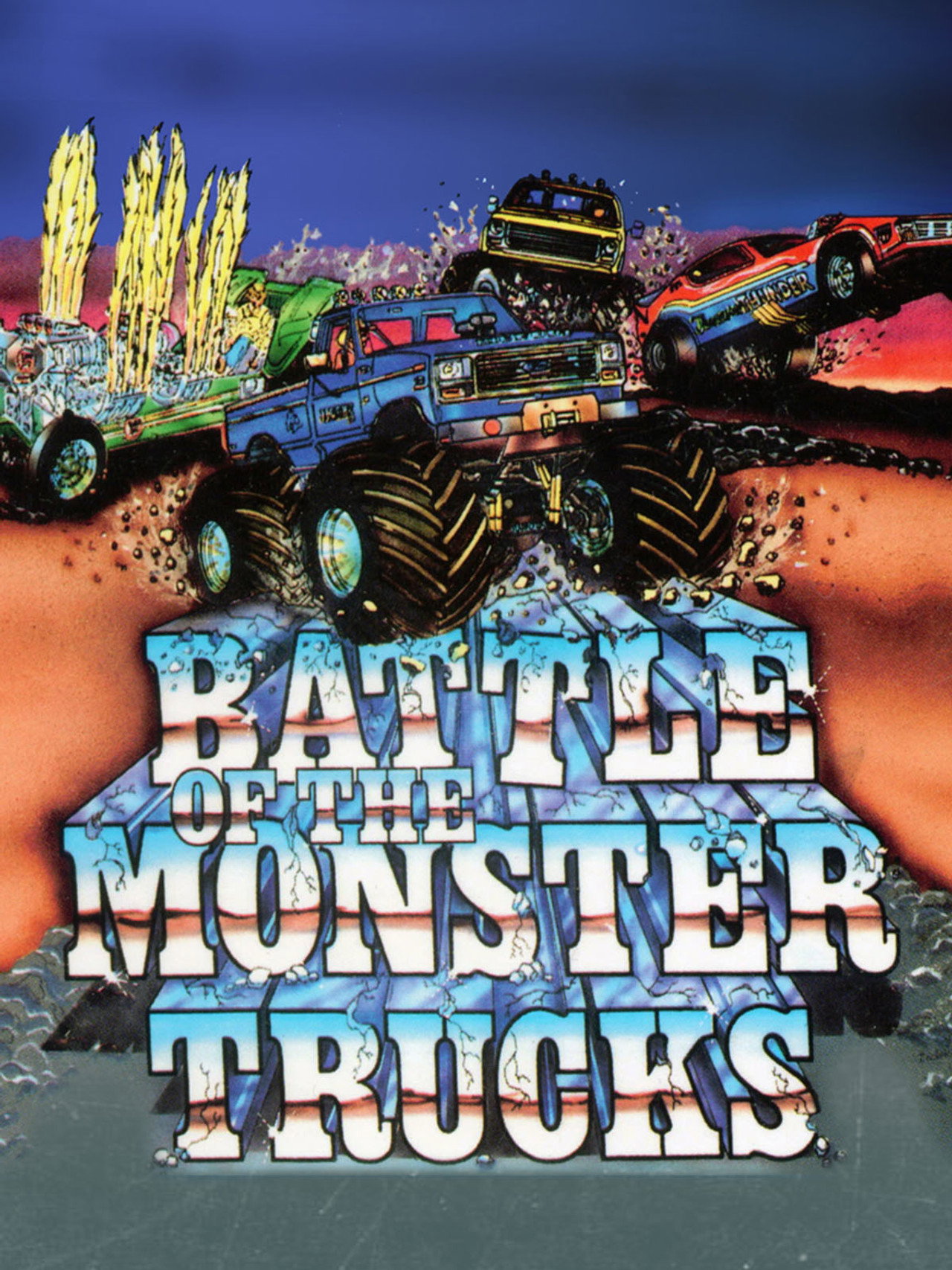 Battle of the Monster Trucks Backdrop