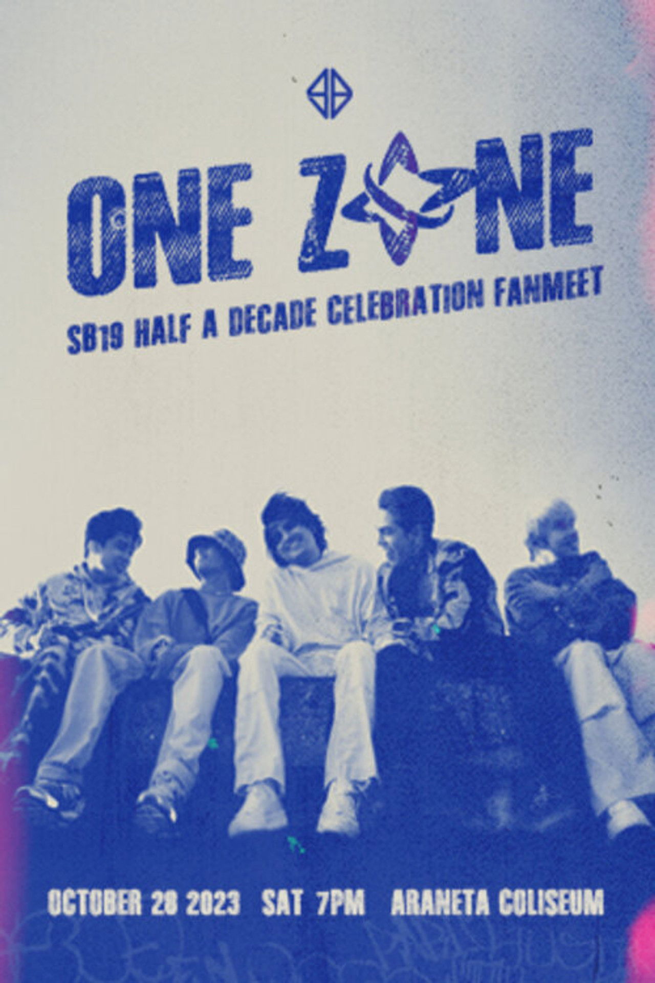 One Zone: SB19 Half A Decade Celebration Fanmeet Concert Backdrop