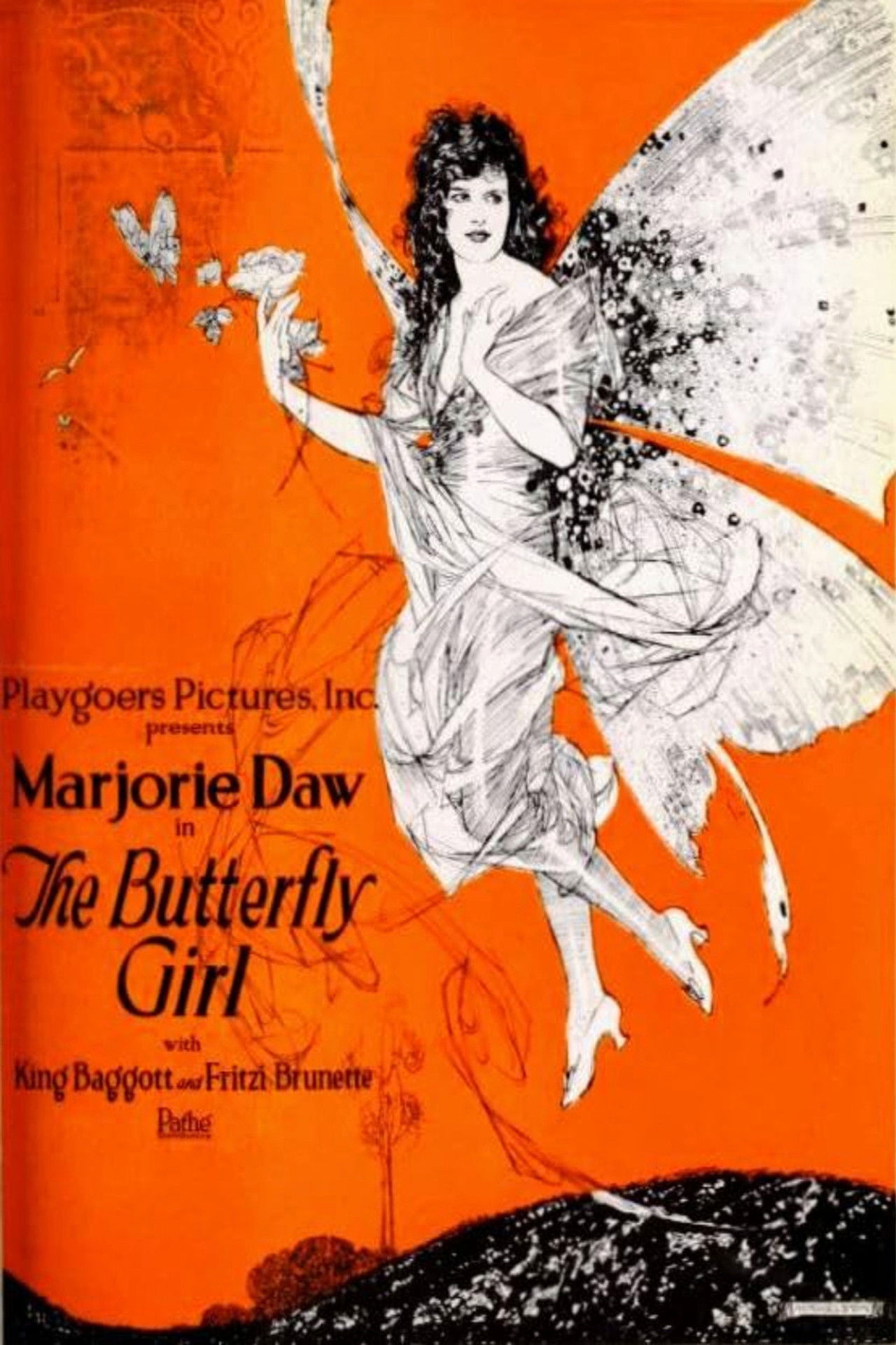 The Butterfly Girl Backdrop