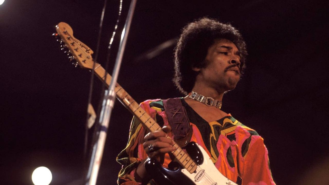 Scen från Jimi Hendrix at the Isle of Wight