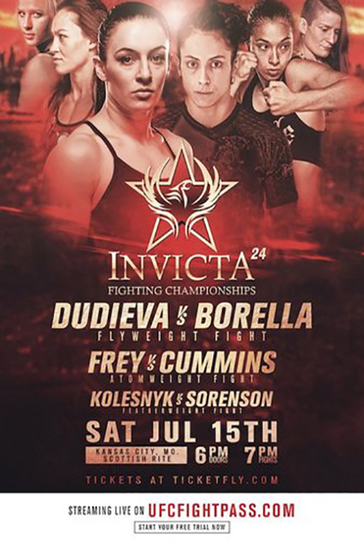 Invicta FC 24: Dudieva vs. Borella filmaffisch