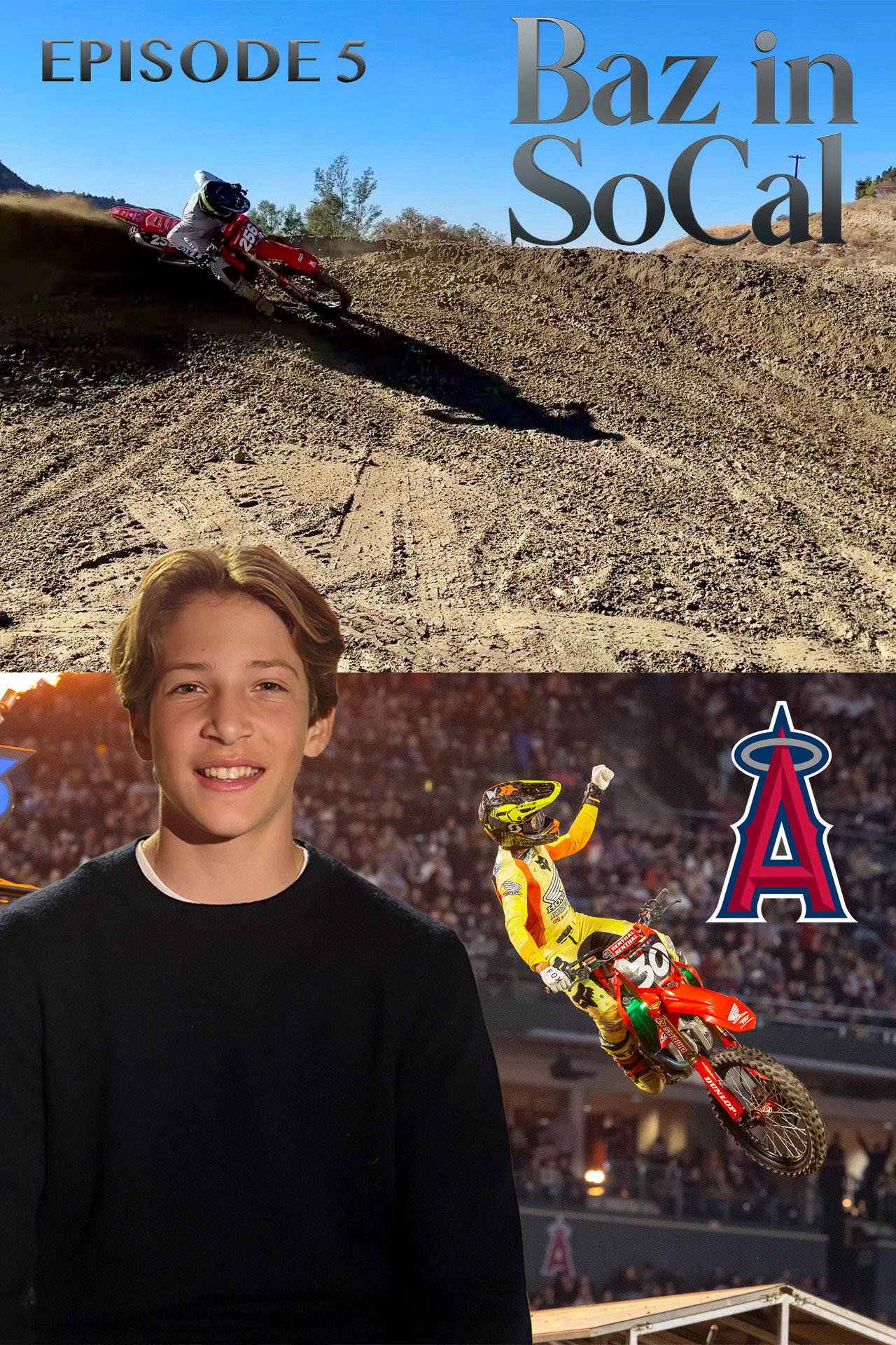 Riding & Watching my First AMA Supercross - Baz in SoCal Backdrop