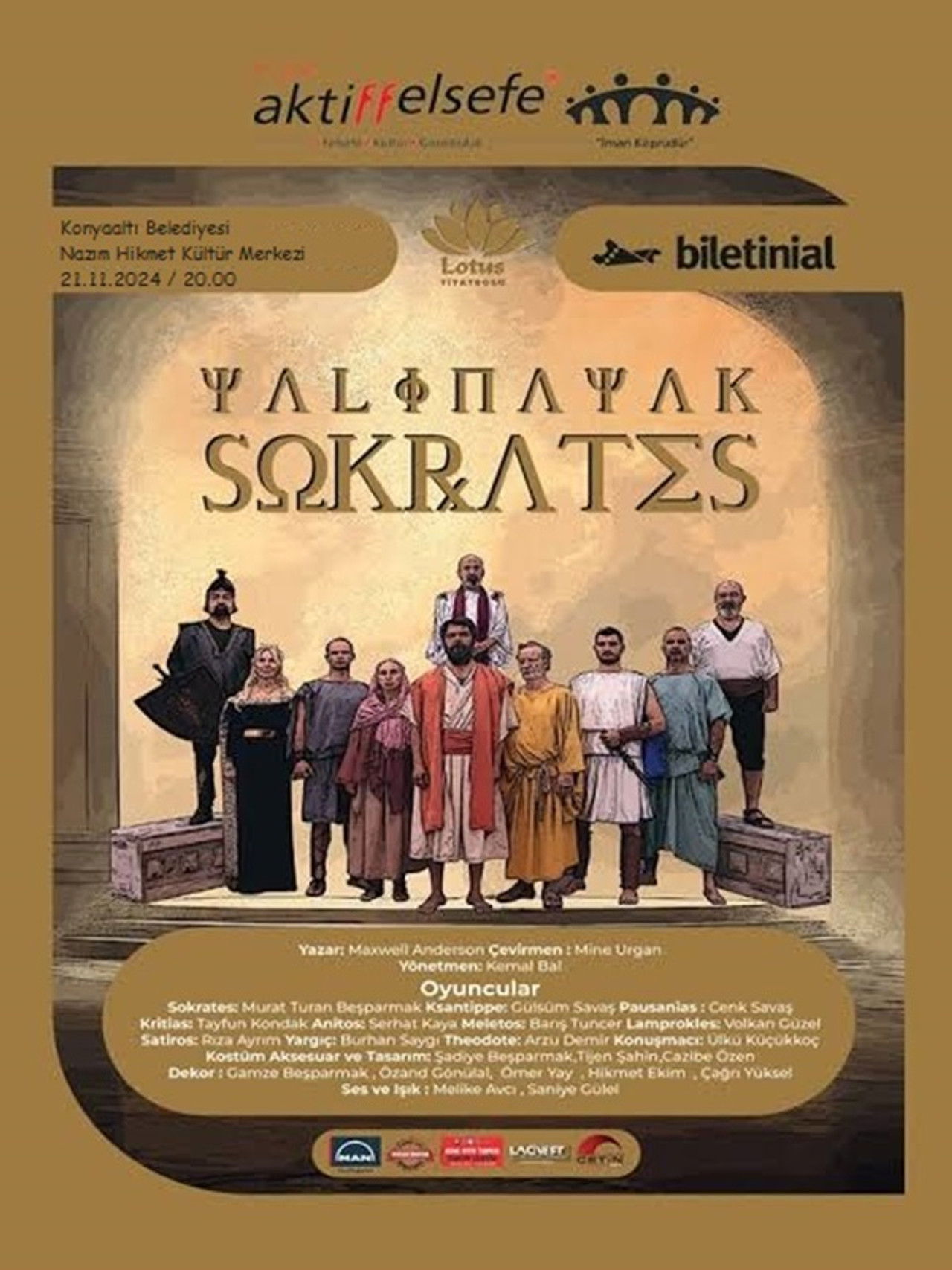 Yalınayak Sokrates Backdrop
