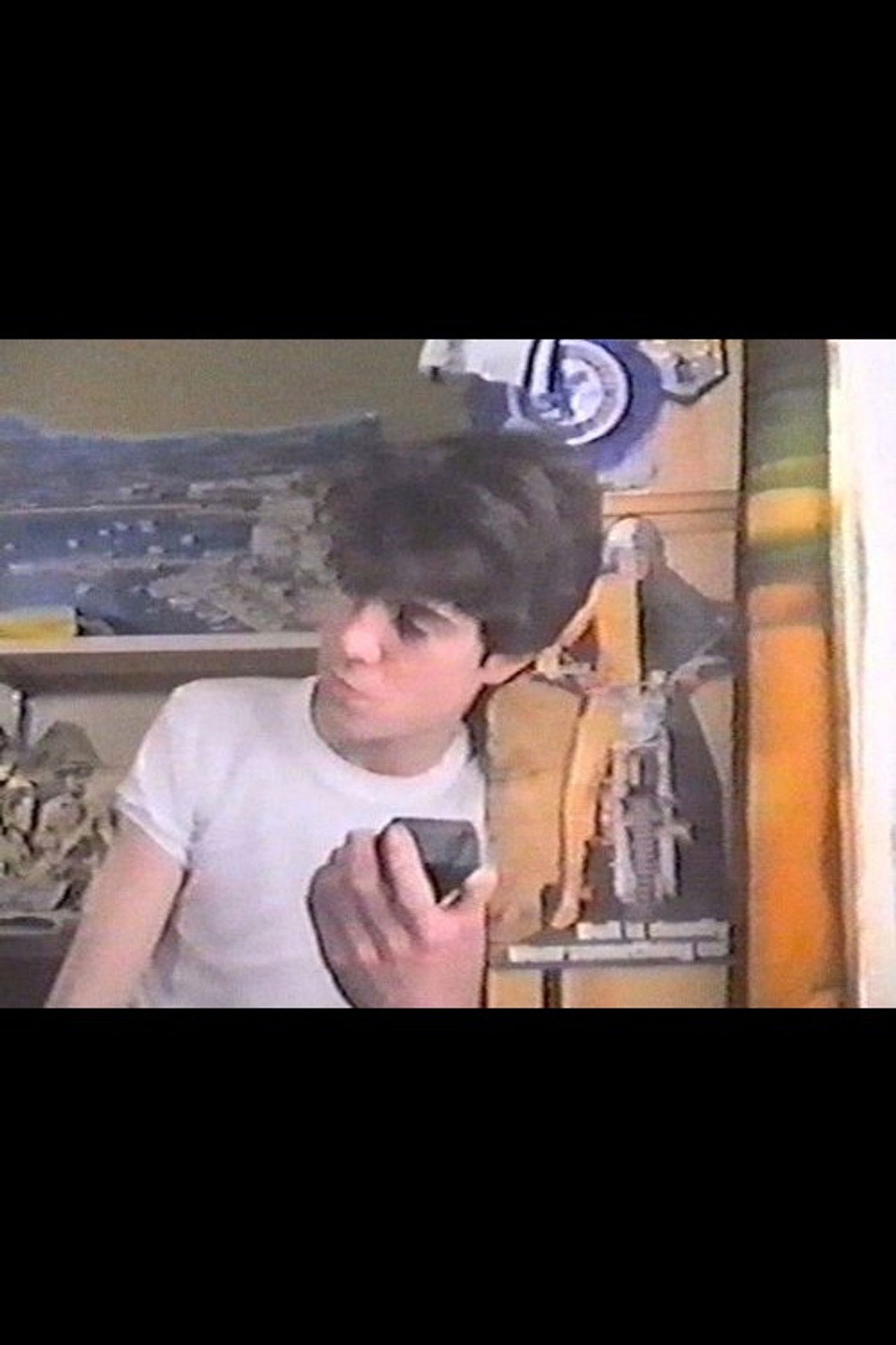 The Boy with the Transistor Radio Backdrop