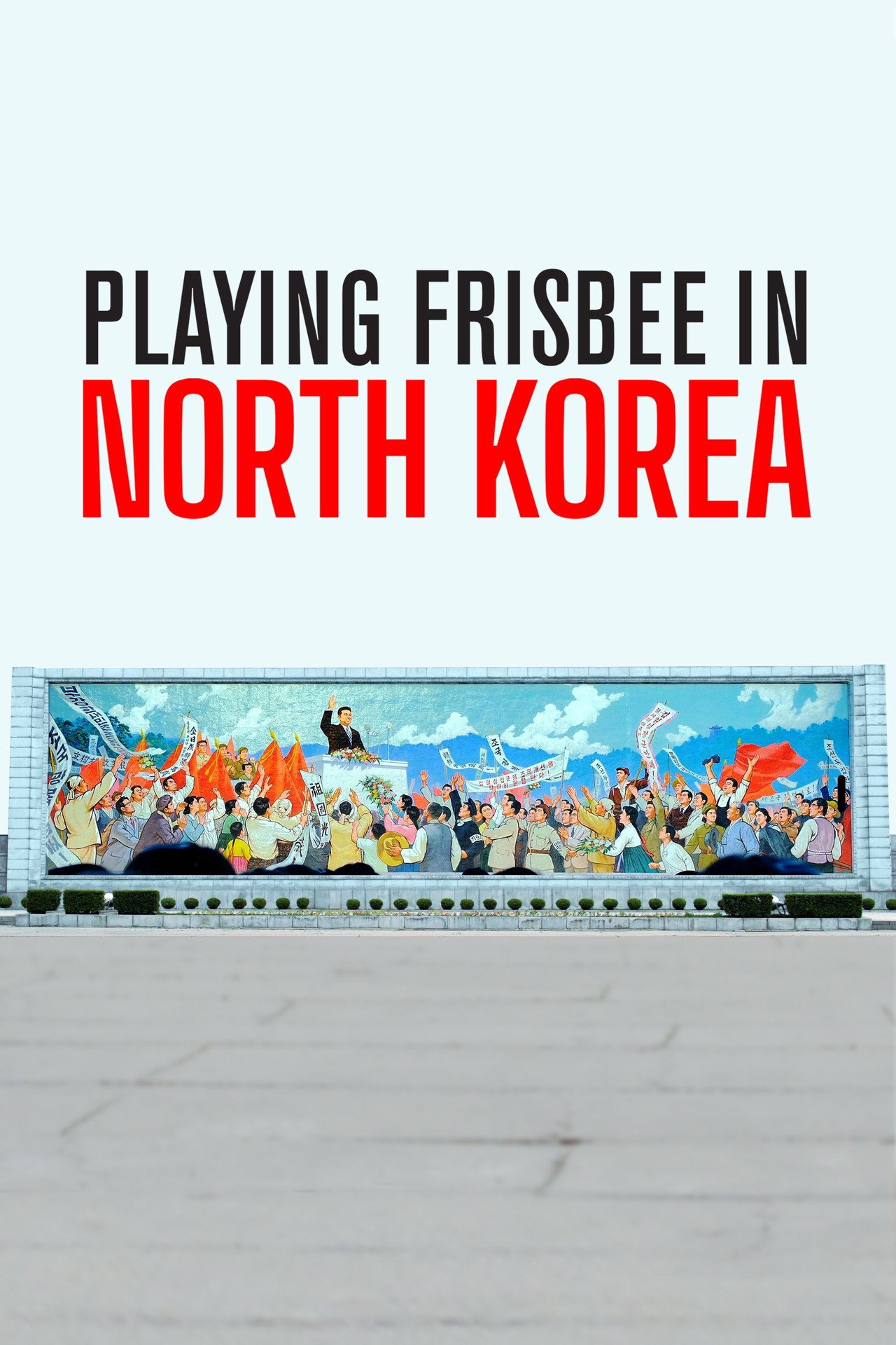 Playing Frisbee in North Korea poster