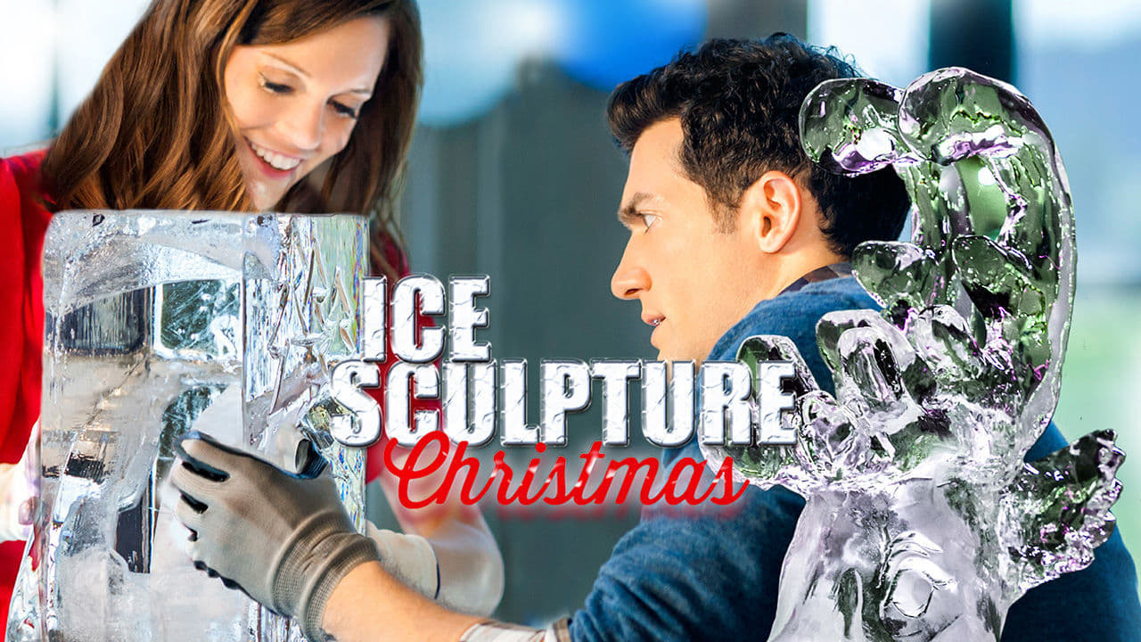 Ice Sculpture Christmas background