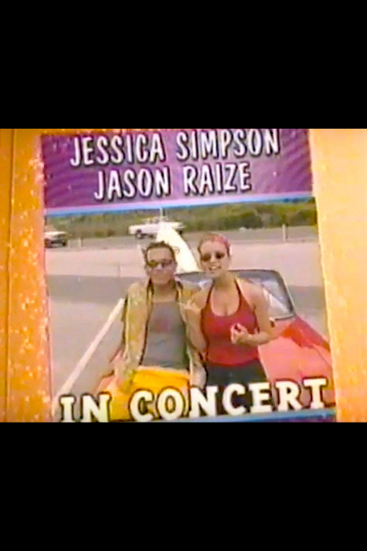 Jessica Simpson and Jason Raize In Concert Backdrop