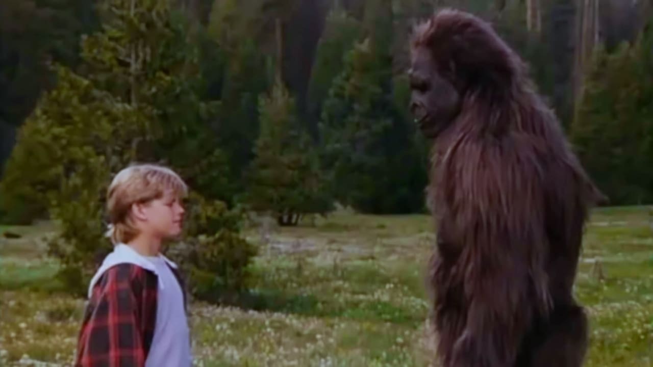 Scen från Jakten på Bigfoot