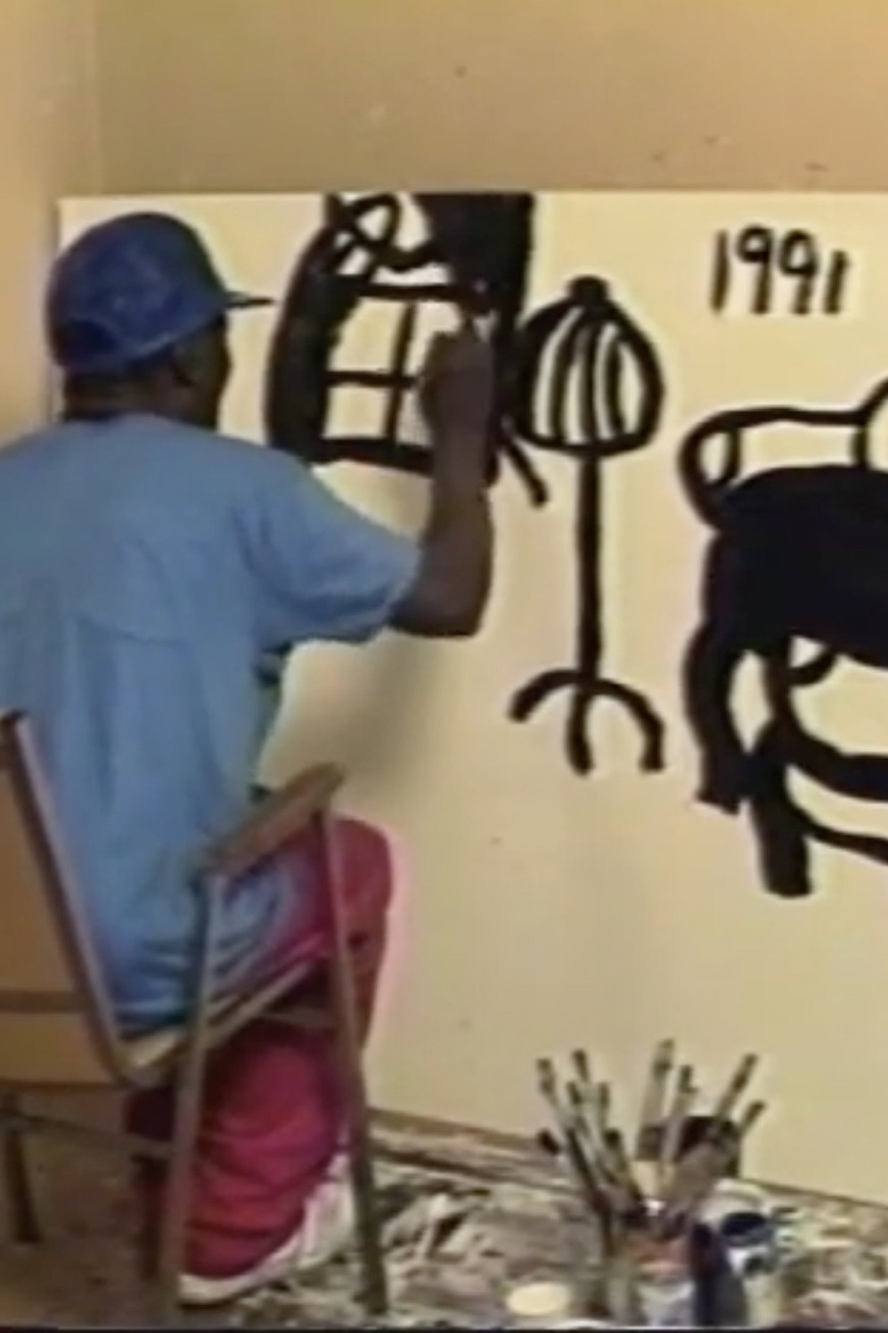 Freddie Brice Paints Two Paintings filmaffisch
