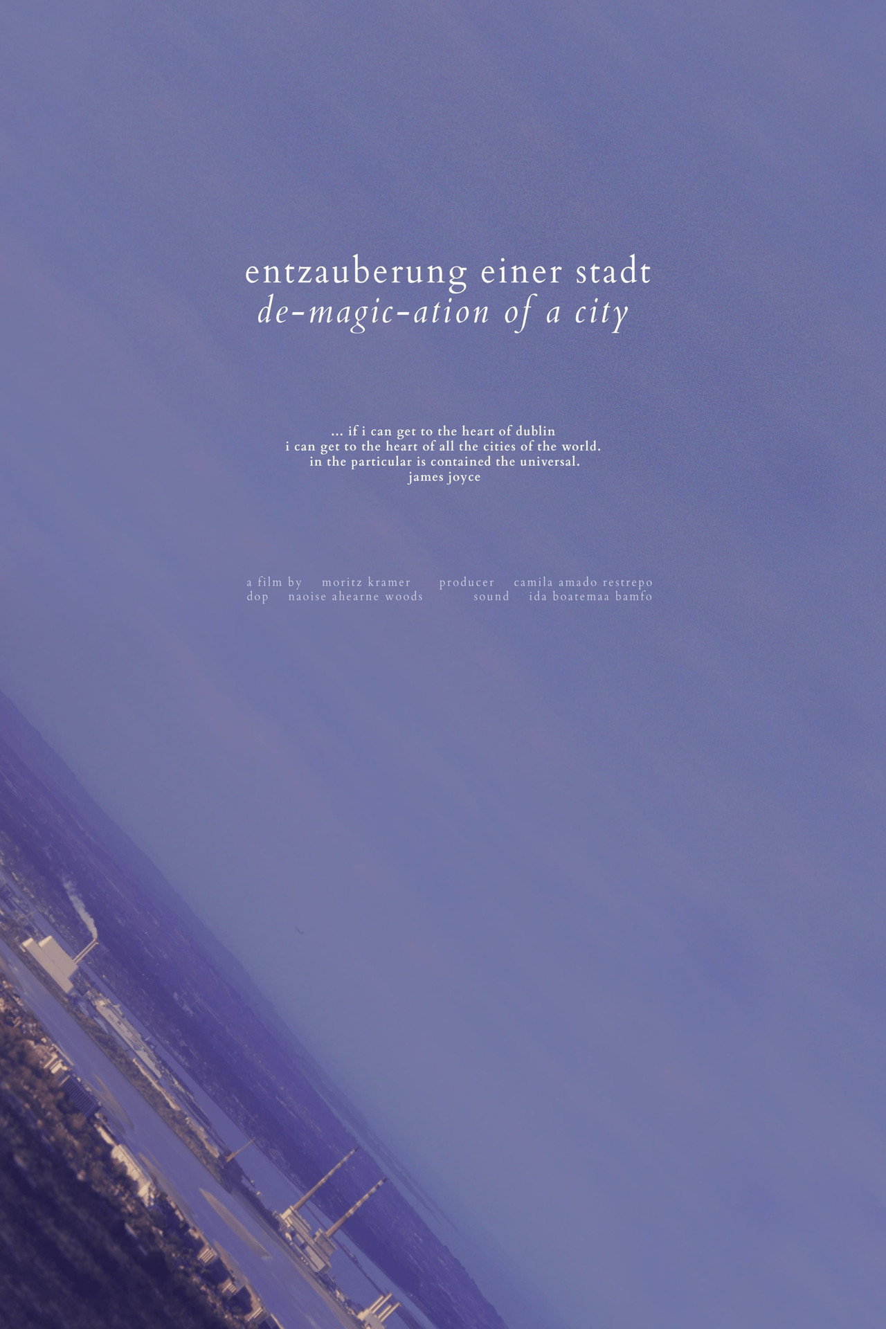 entzauberung einer stadt filmaffisch