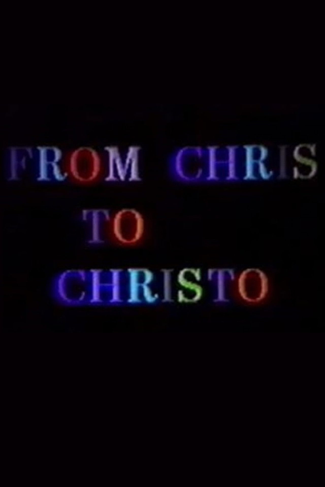 From Chris to Christo Backdrop