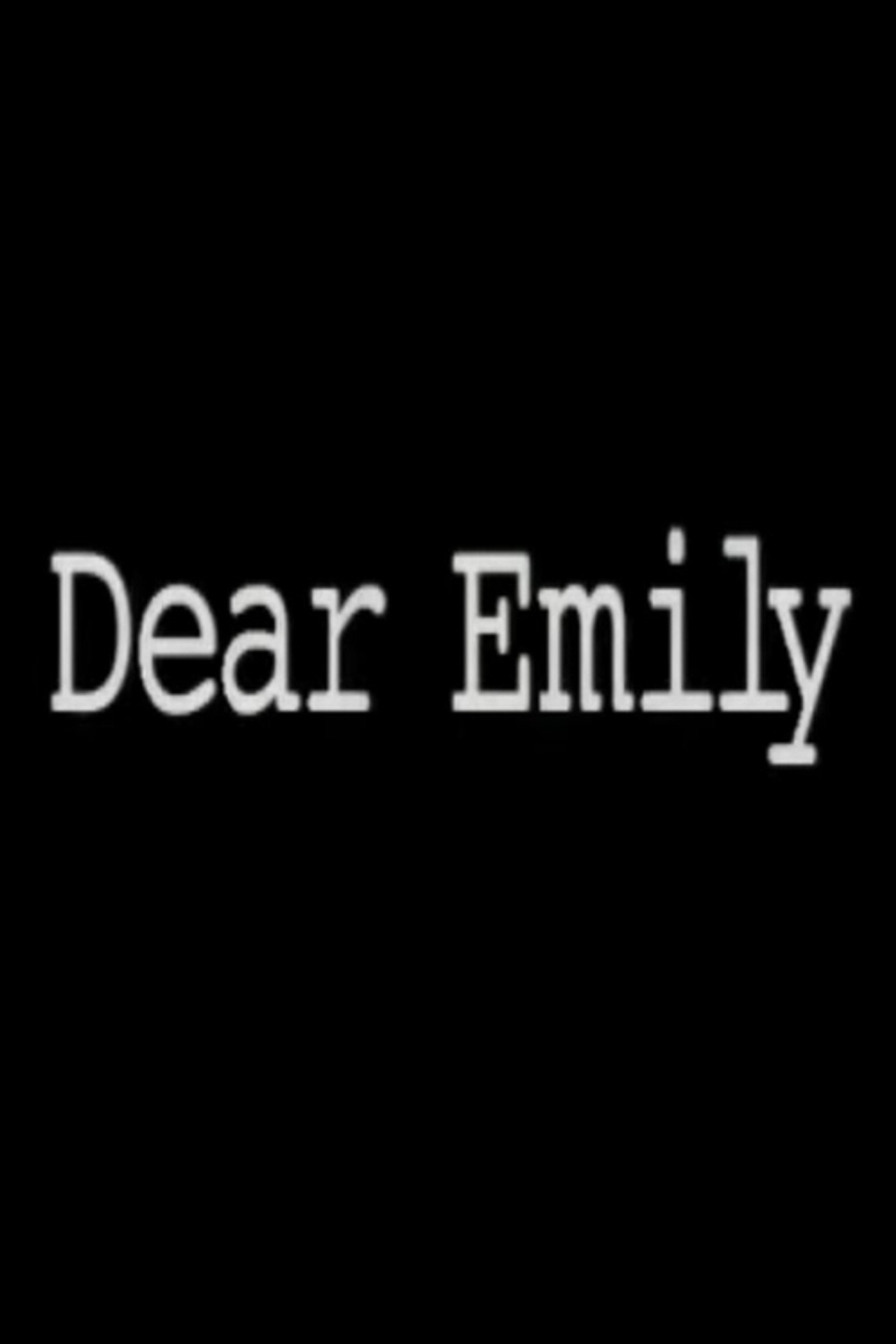 Dear Emily filmaffisch