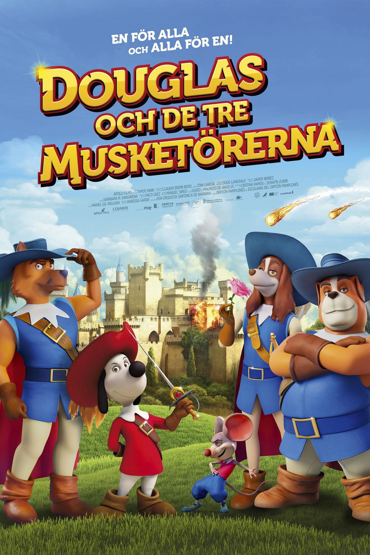 Douglas och de tre musketörerna filmaffisch