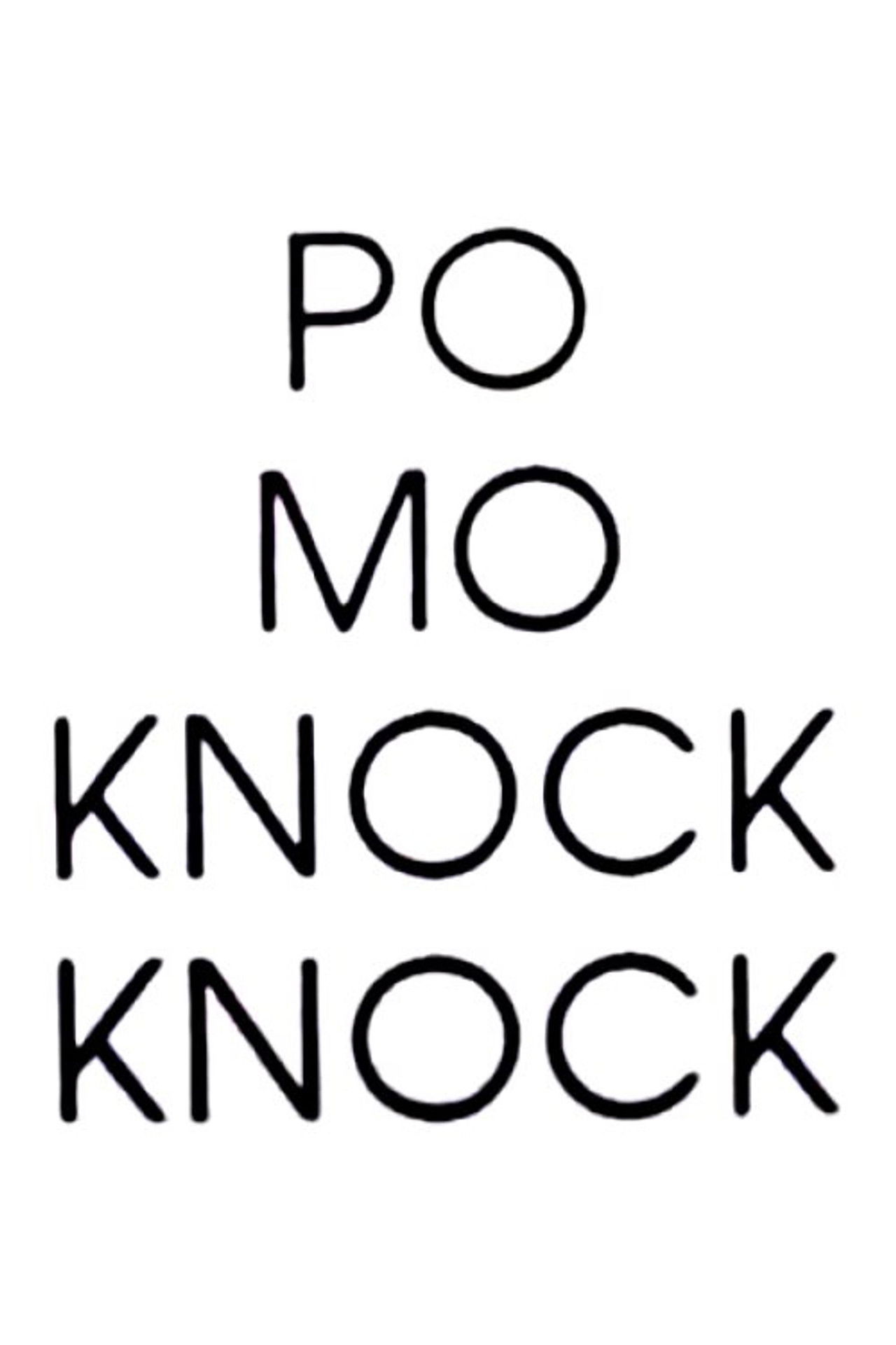 Po Mo Knock Knock Backdrop