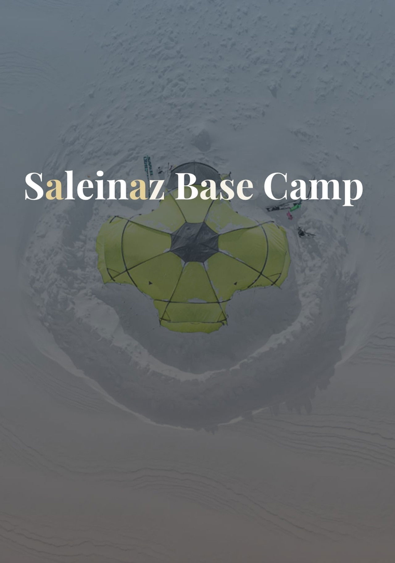 Saleinaz Base Camp Backdrop