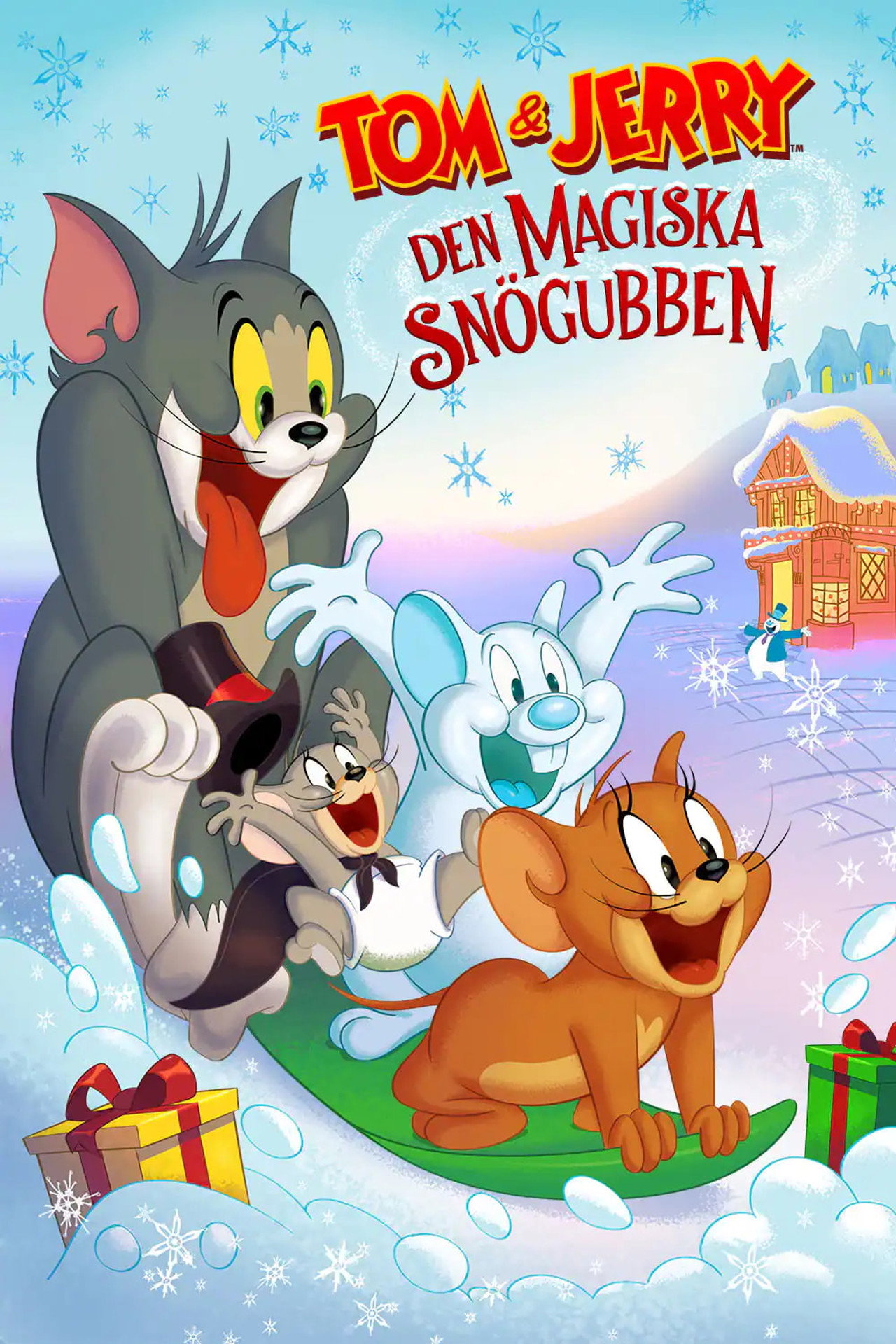Tom & Jerry Den Magiska Snögubben filmaffisch