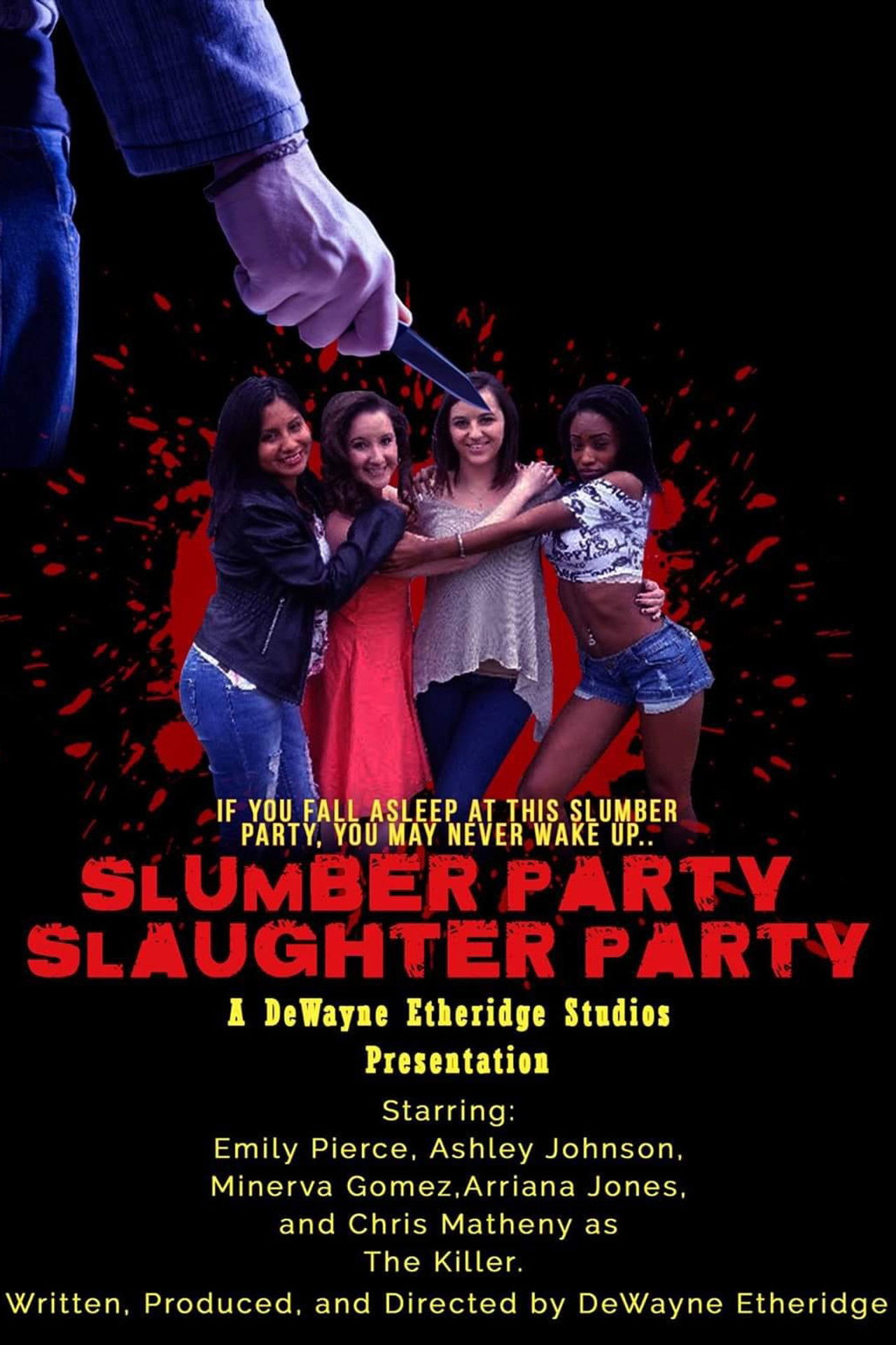 Slumber Party Slaughter Party Backdrop