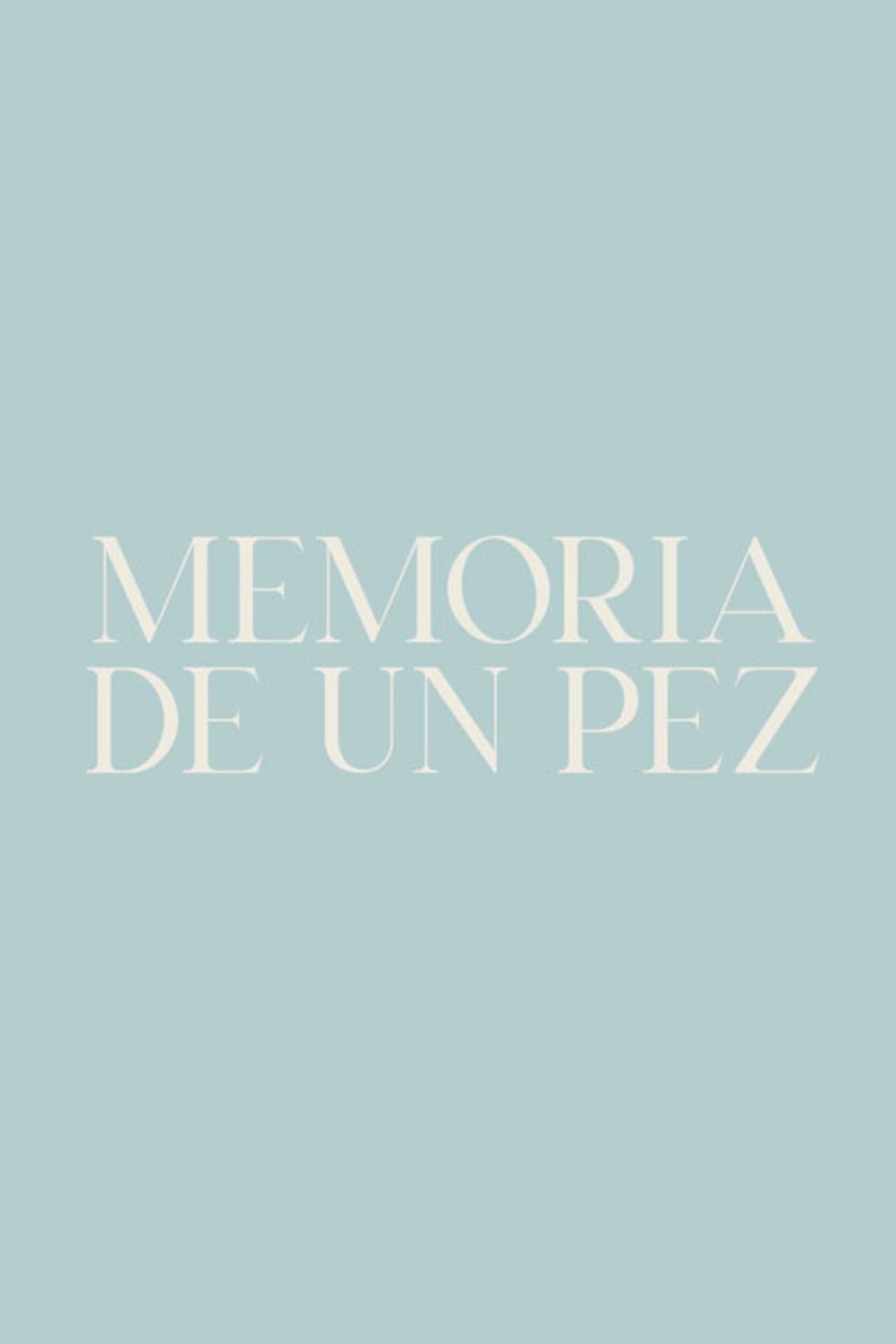 Memoria de un pez filmaffisch