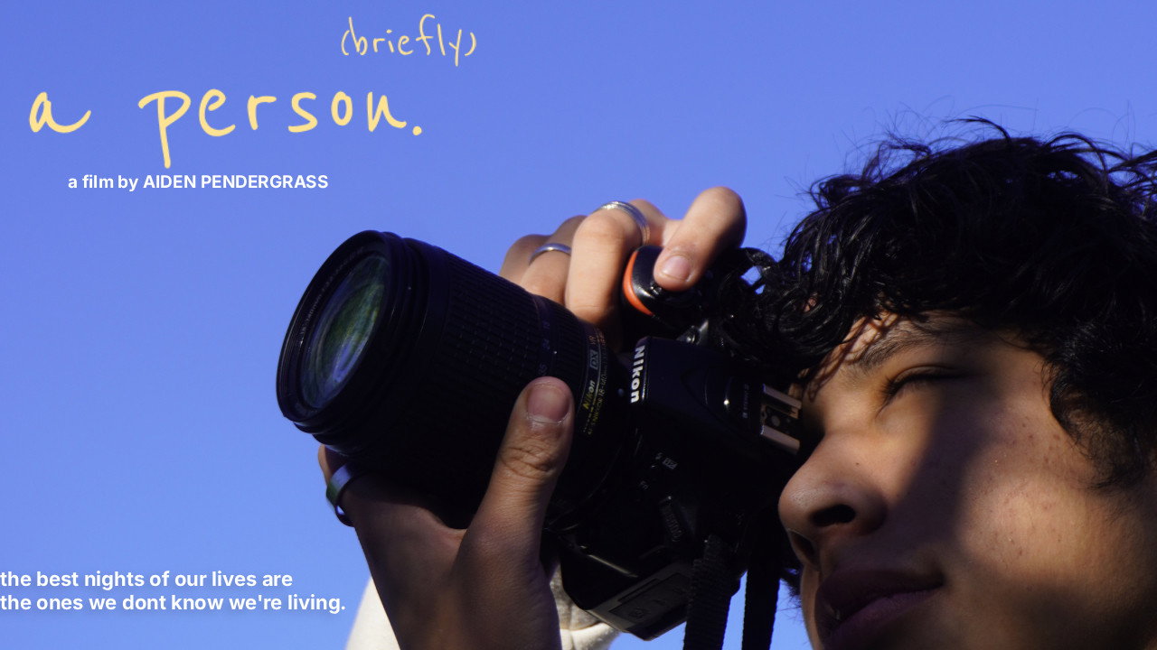 A Person. (Briefly) backdrop
