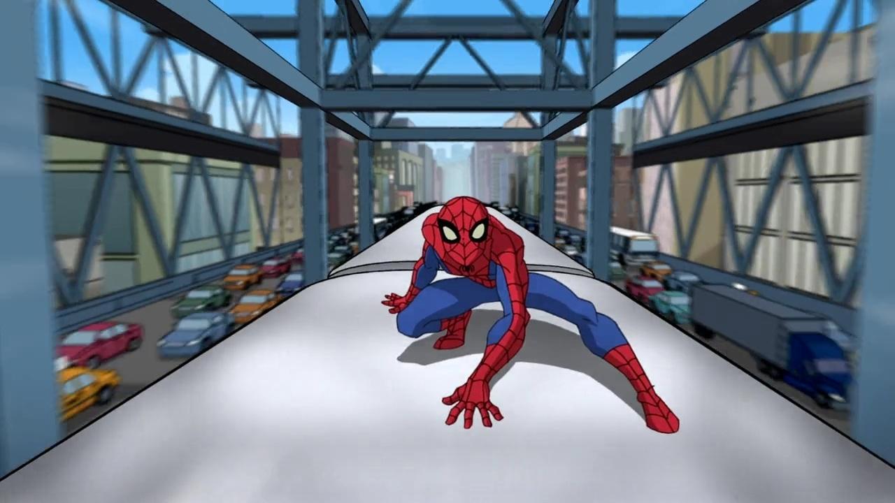 Scen från The Spectacular Spider-Man Attack of the Lizard