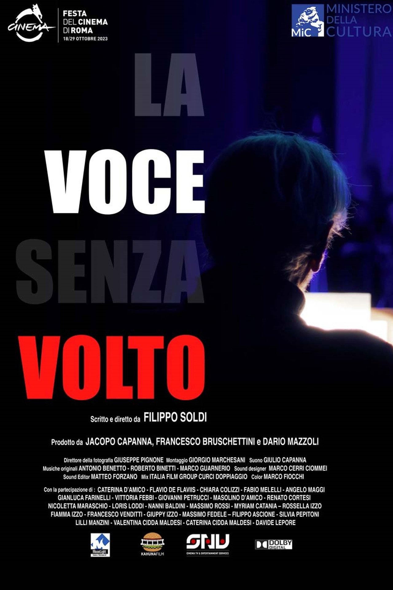 La voce senza volto filmaffisch