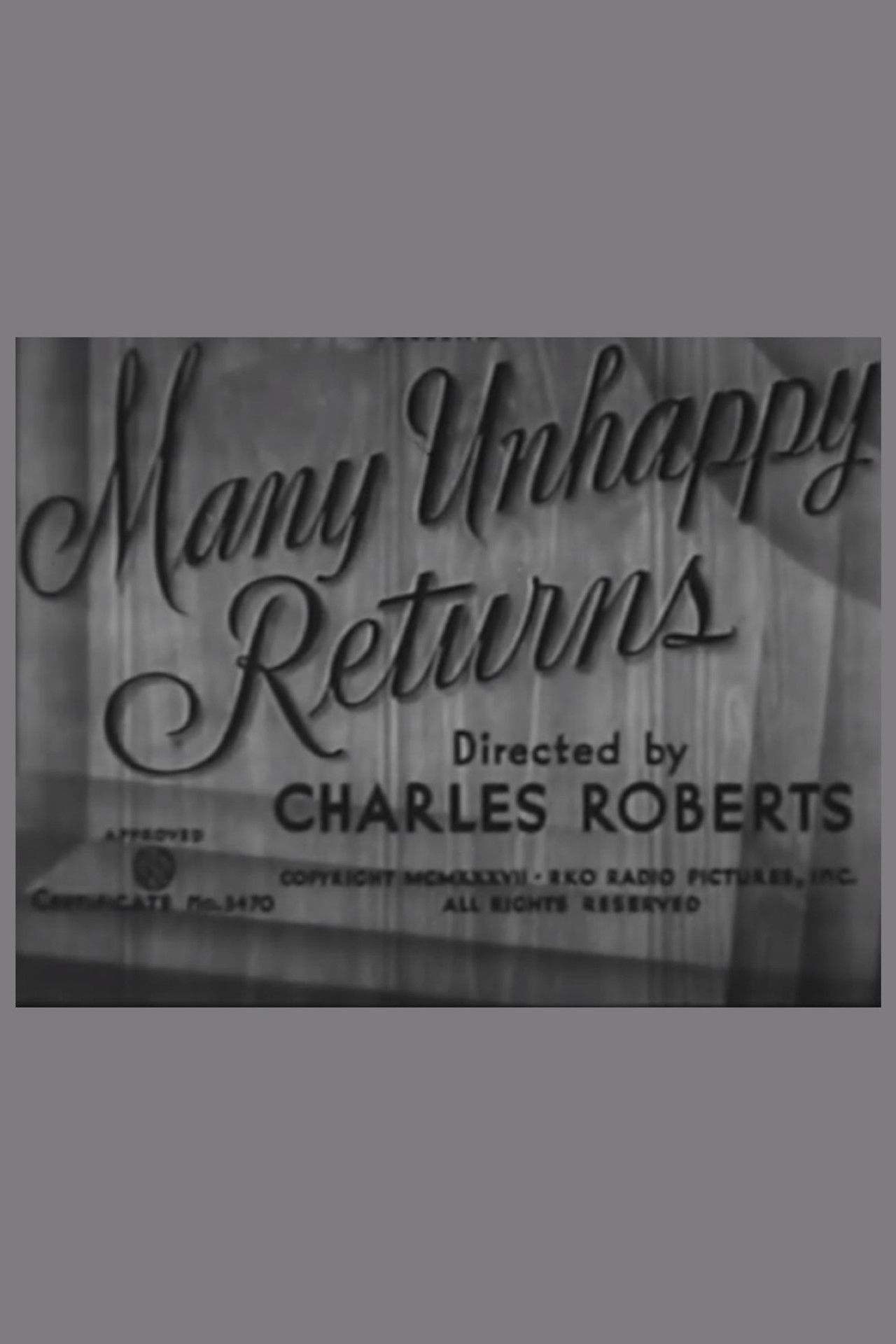Many Unhappy Returns Backdrop