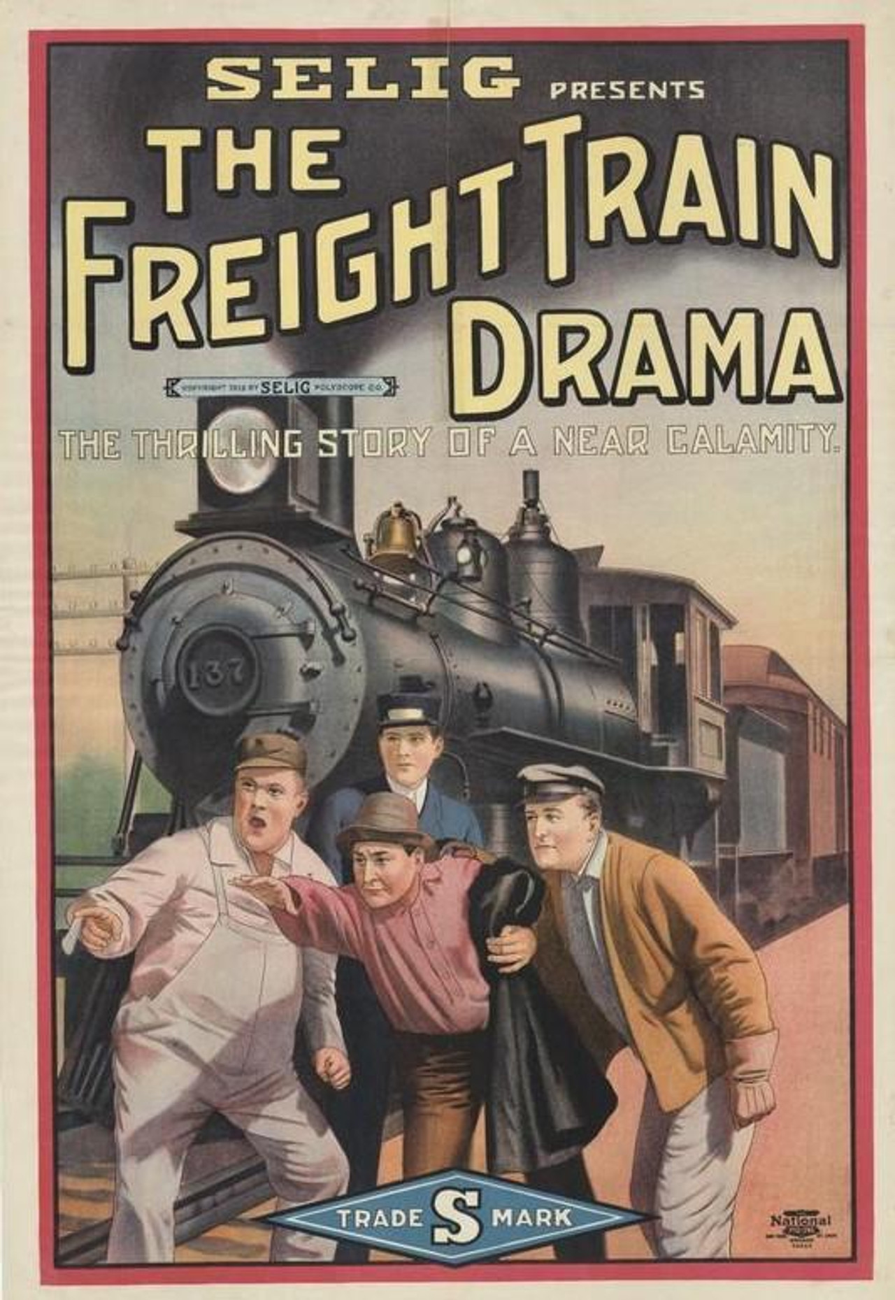 A Freight Train Drama Backdrop