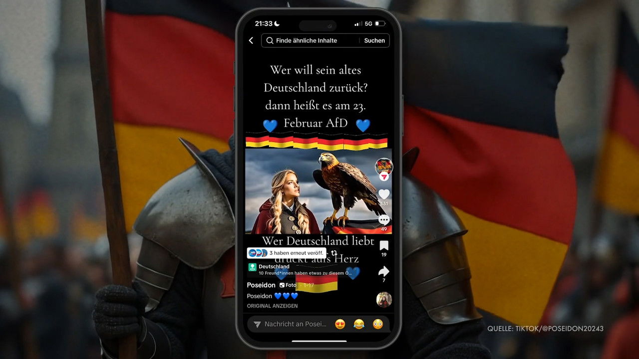 The TikTok-Army of the AfD backdrop