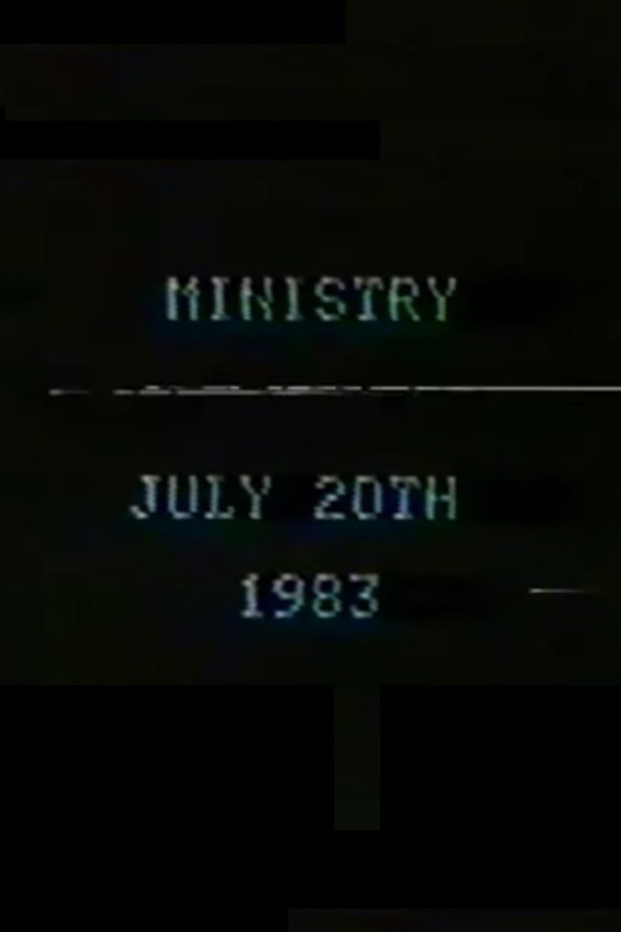 Ministry July 20th, 1983 Backdrop