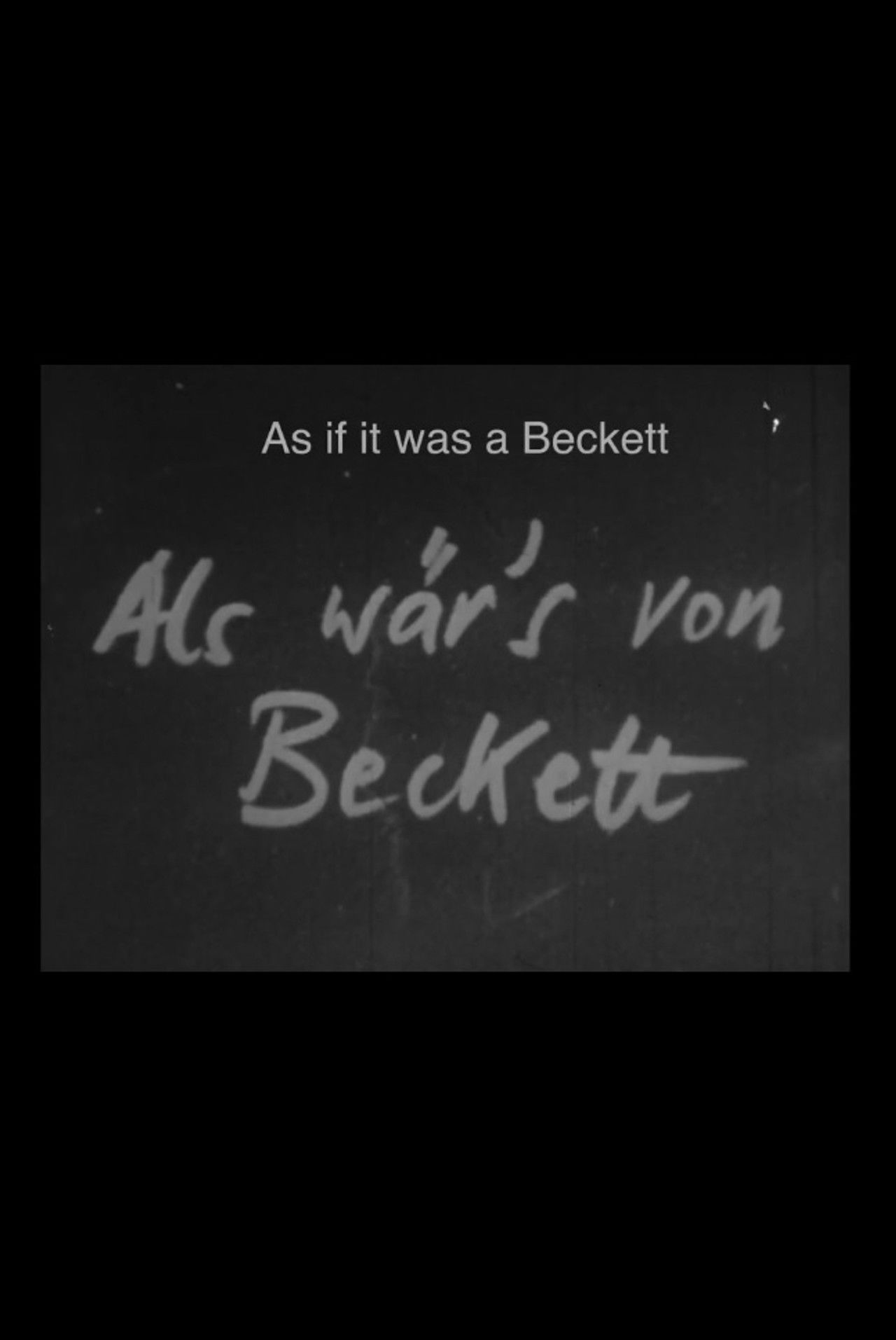 As if by Beckett Backdrop