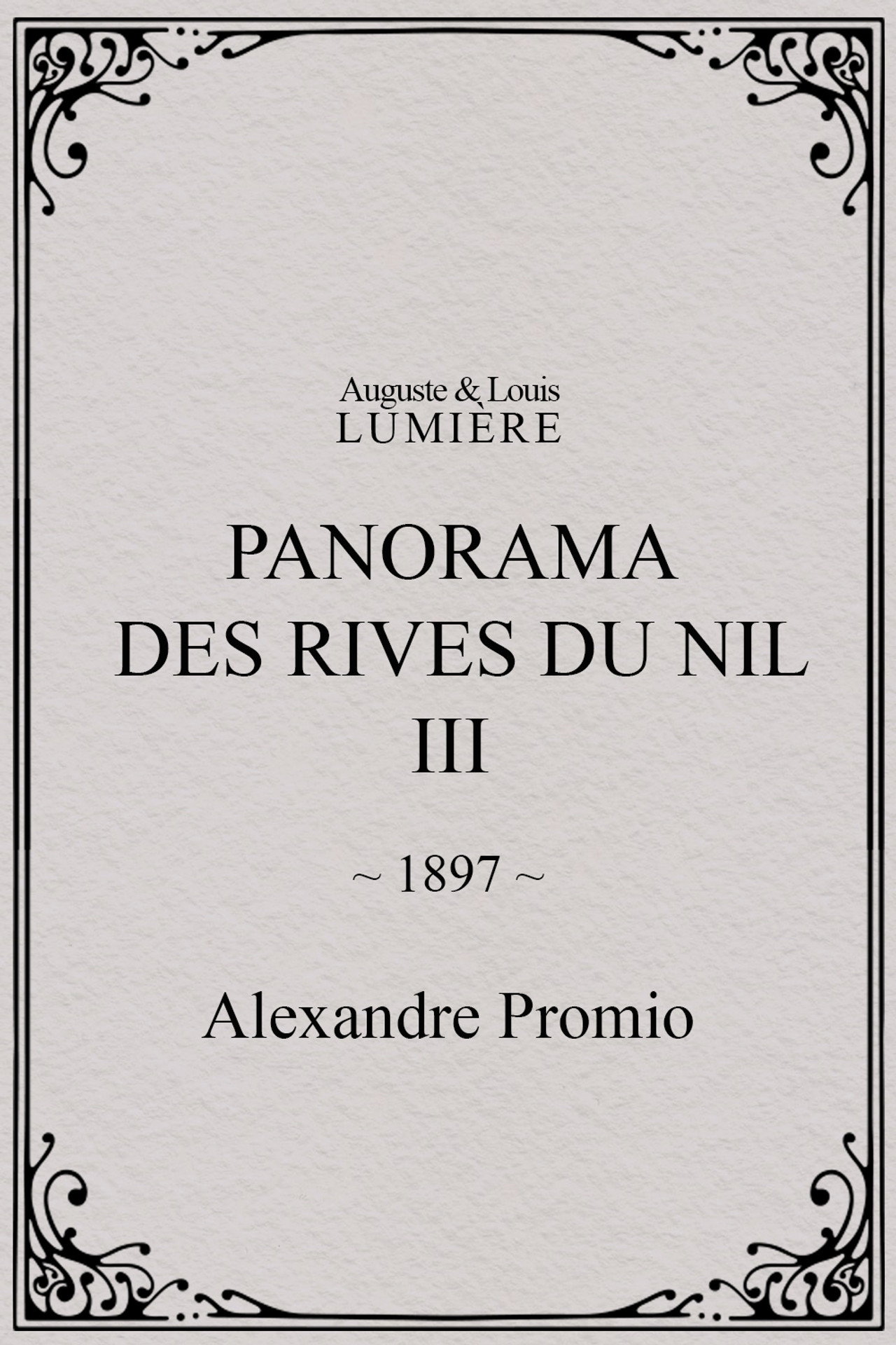 Panorama des rives du Nil, [III]