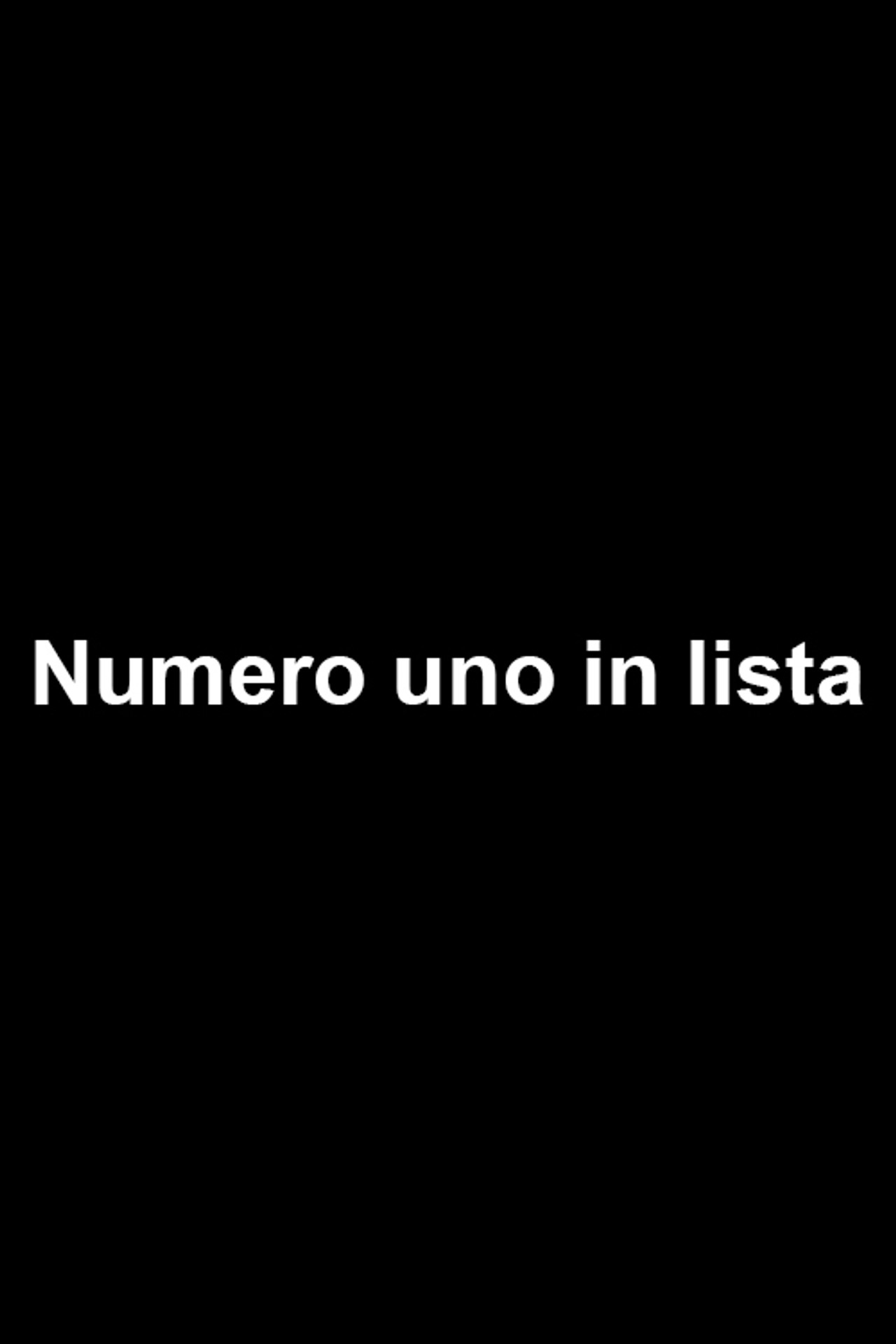 Numero uno in lista filmaffisch