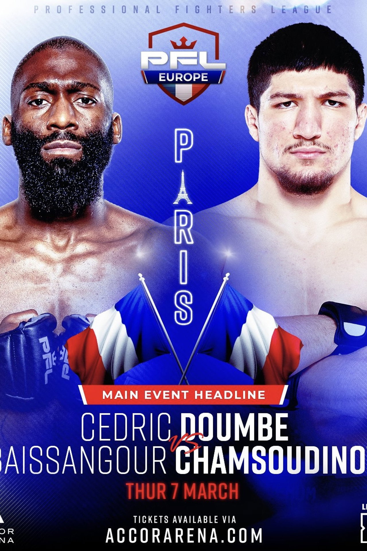 PFL 2024 Europe #1: Regular Season - Doumbé vs. Chamsoudinov filmaffisch