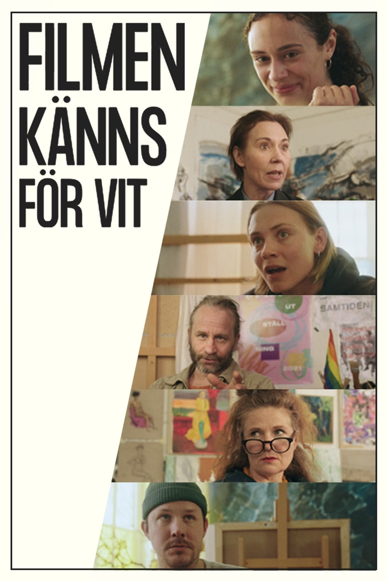 Filmen känns för vit filmaffisch