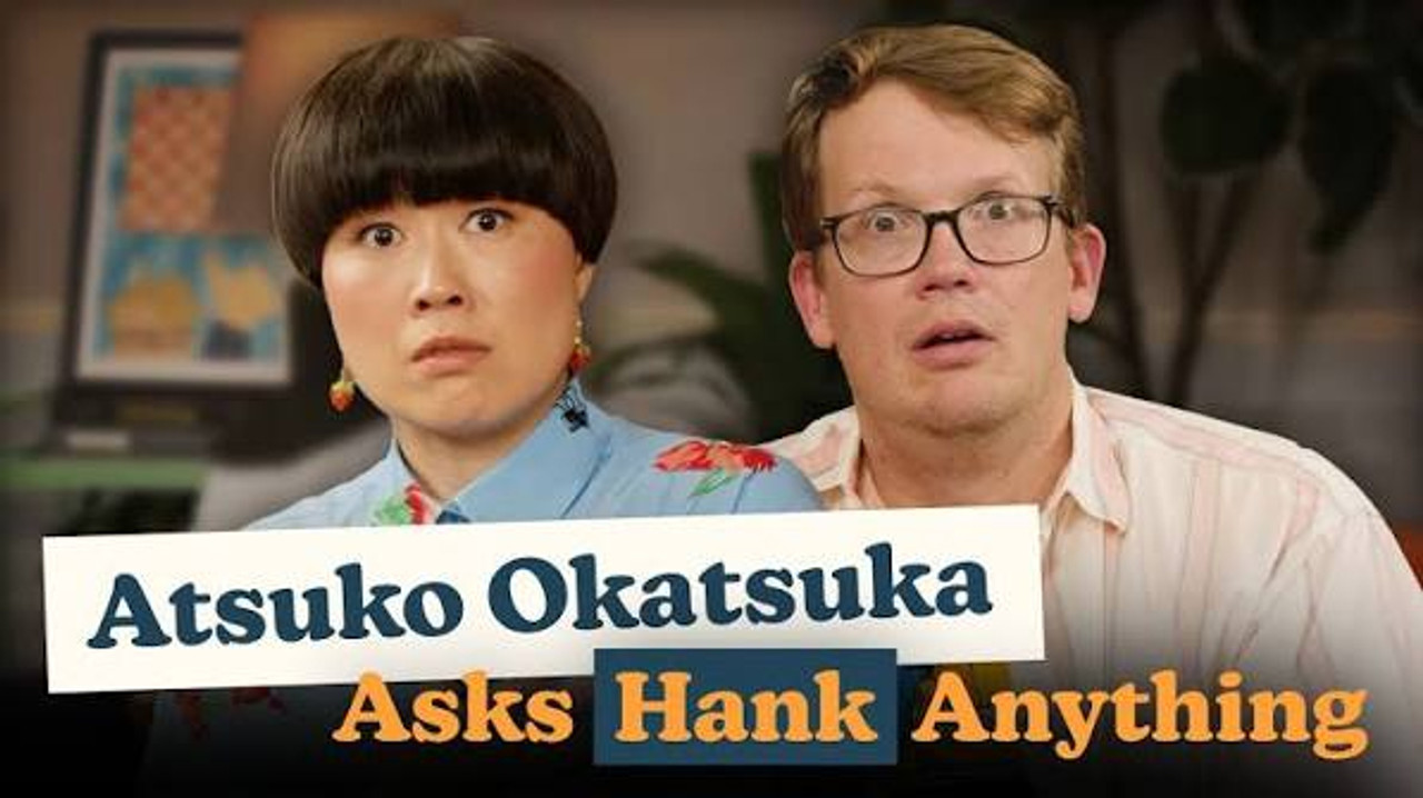 Still from Why Do Clocks Go Clockwise? | Atsuko Okatsuka Asks Hank Anything