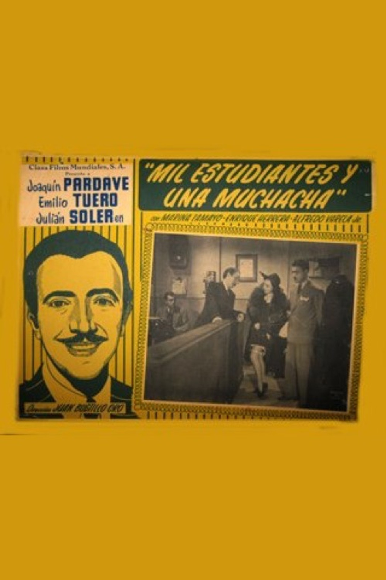 Mil estudiantes y una muchacha Backdrop