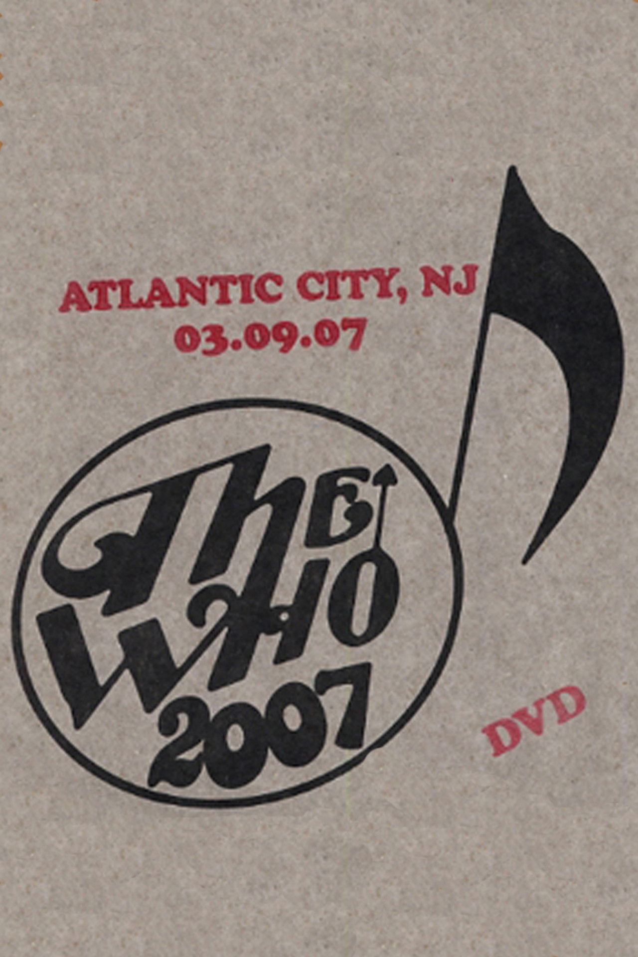 The Who: Atlantic City 3/9/2007 Backdrop