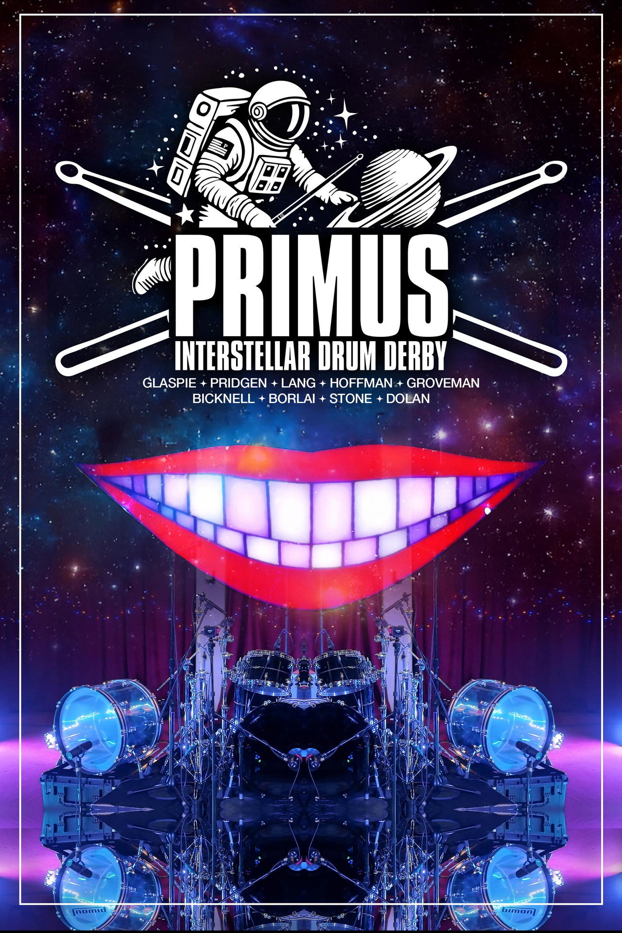 Primus Interstellar Drum Derby Backdrop