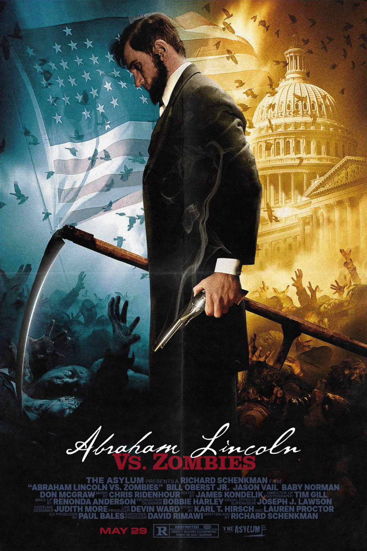 Abraham Lincoln, a zombivadász – plakát 5