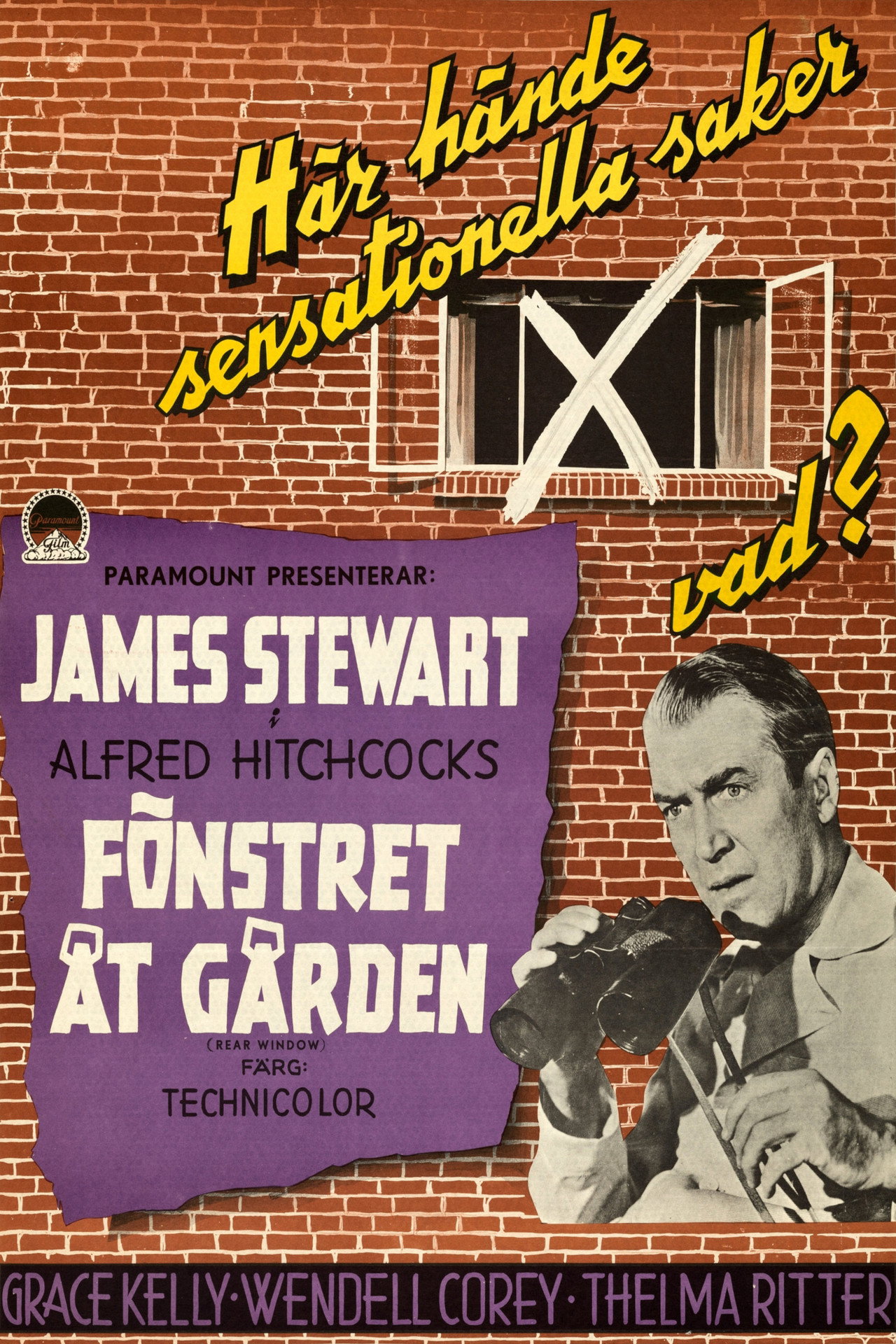 Fönstret åt gården filmaffisch