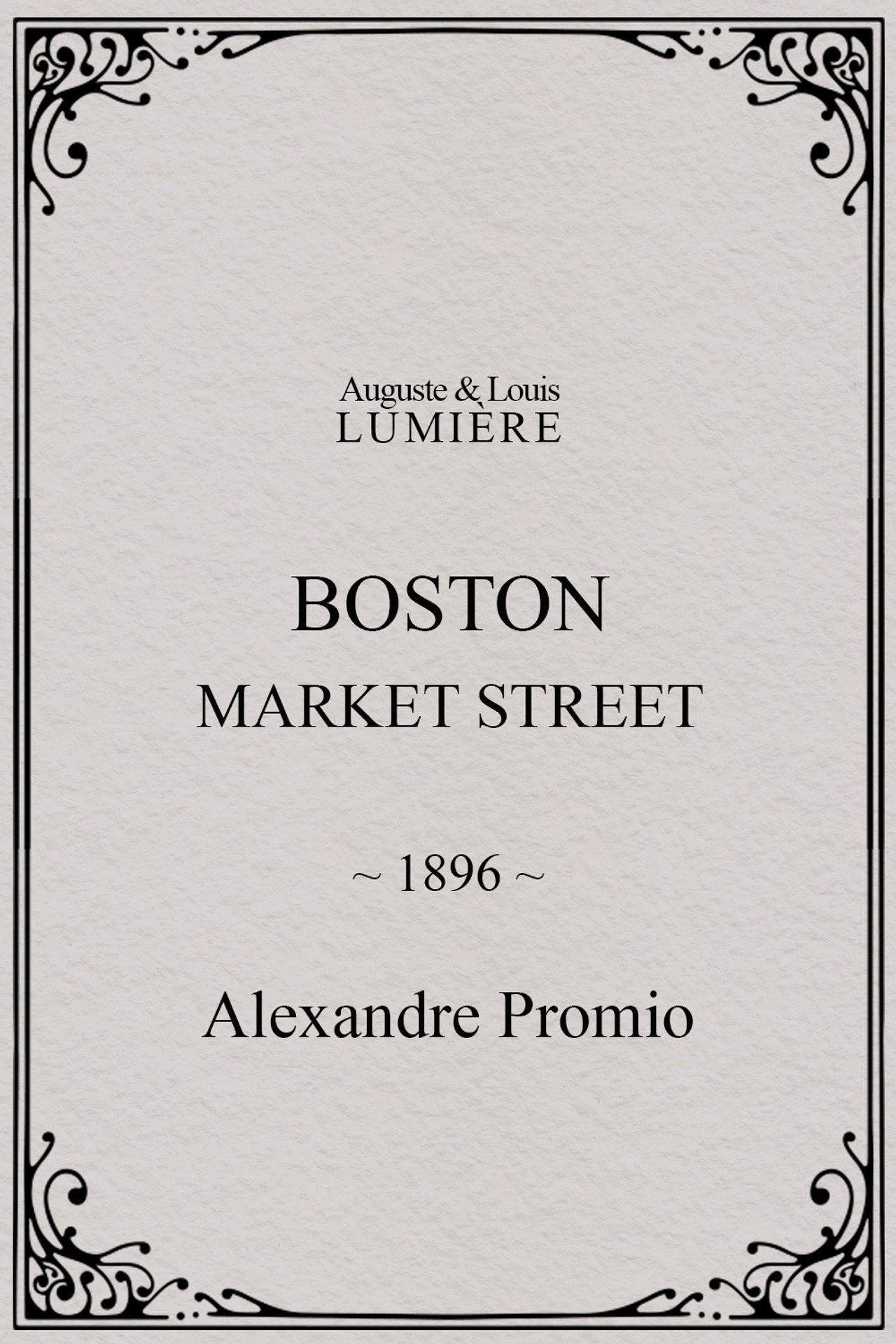 Boston, Market street