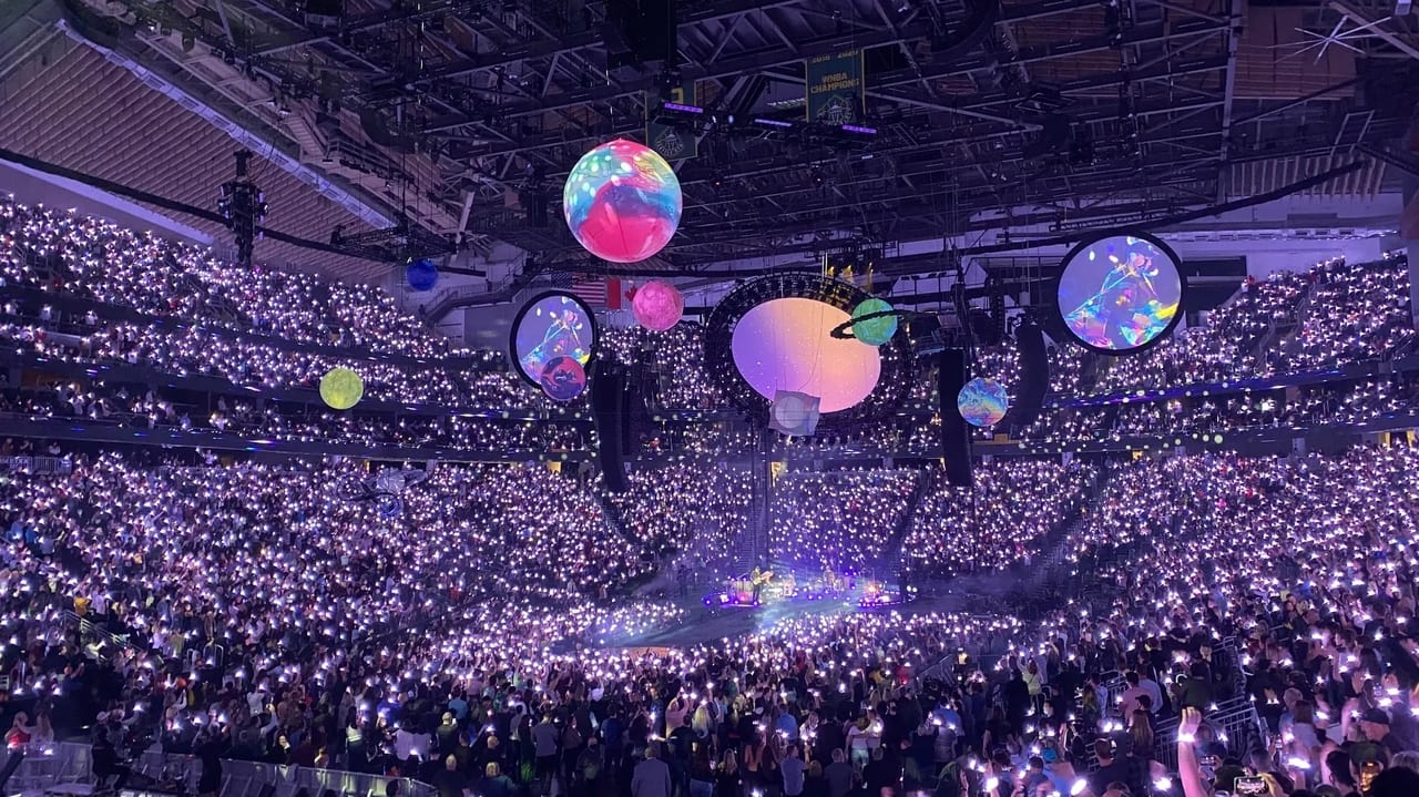 Coldplay - Live from Climate Pledge Arena Backdrop Image