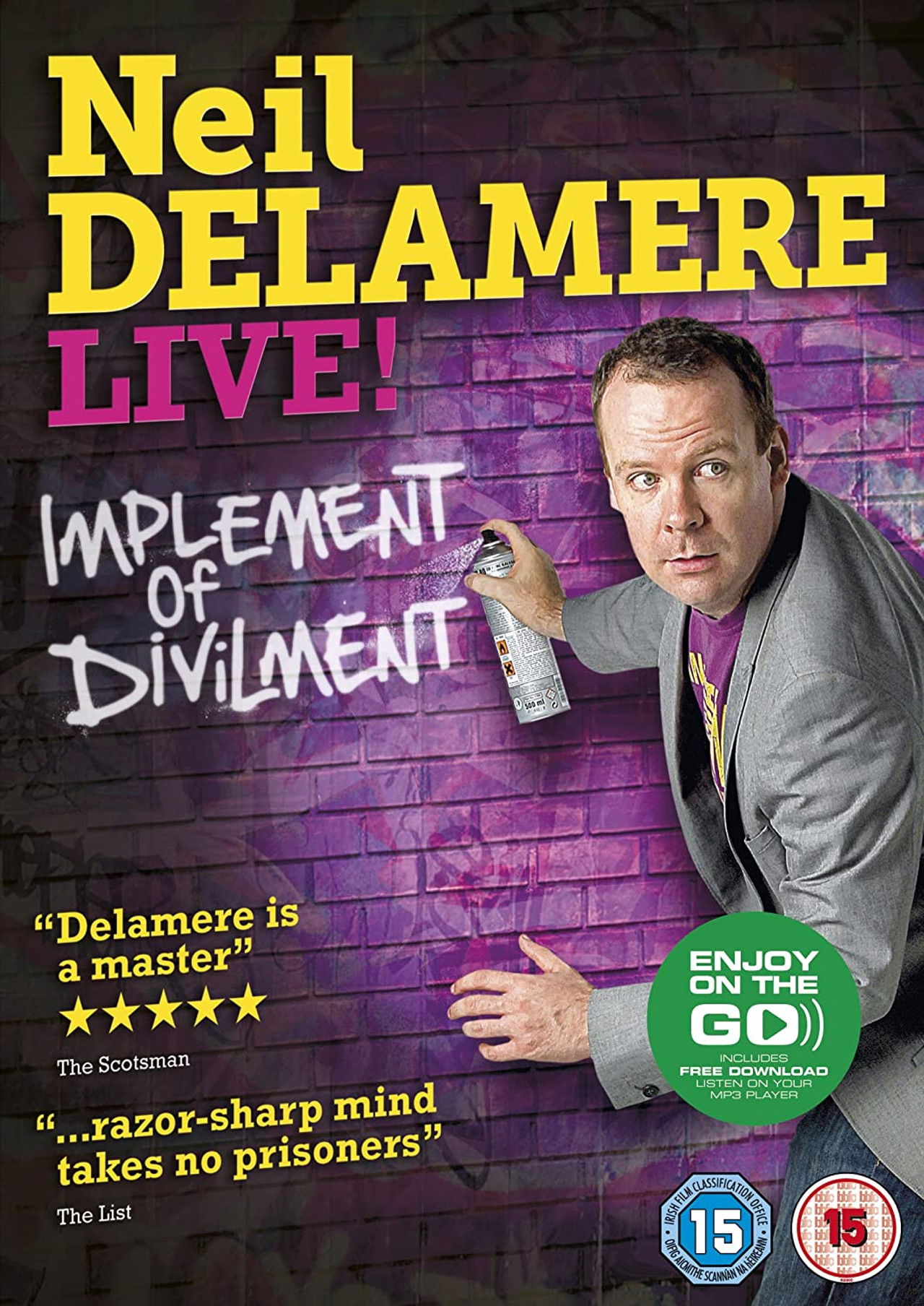 Neil Delamere: Implement of Divilment Backdrop