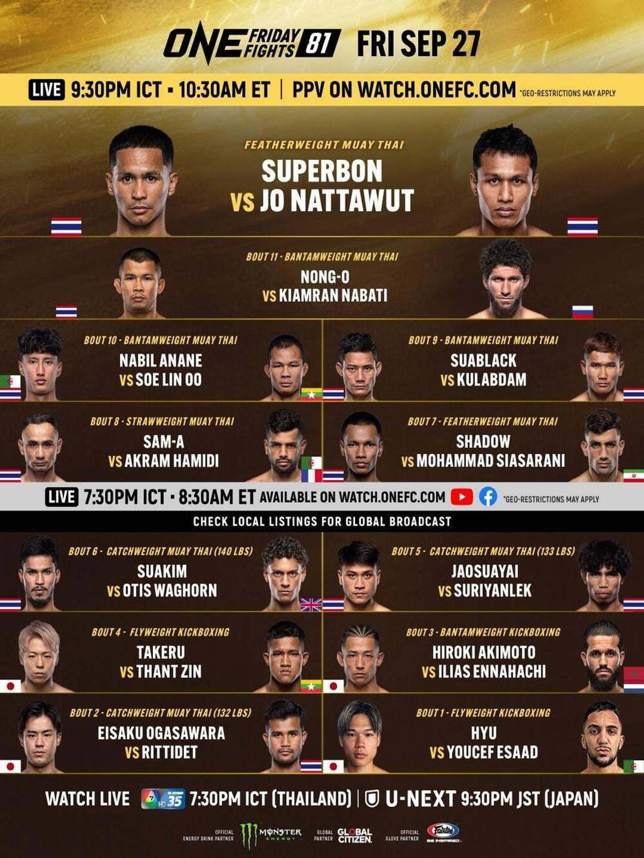 ONE Friday Fights 81: Superbon vs. Nattawut filmaffisch