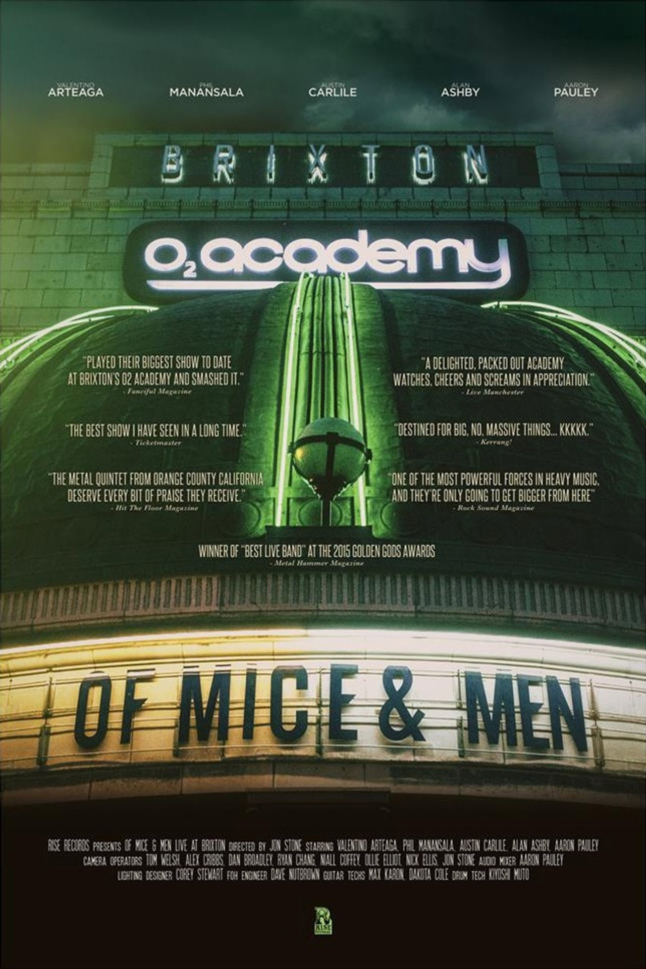 Of Mice & Men - Live At Brixton Backdrop