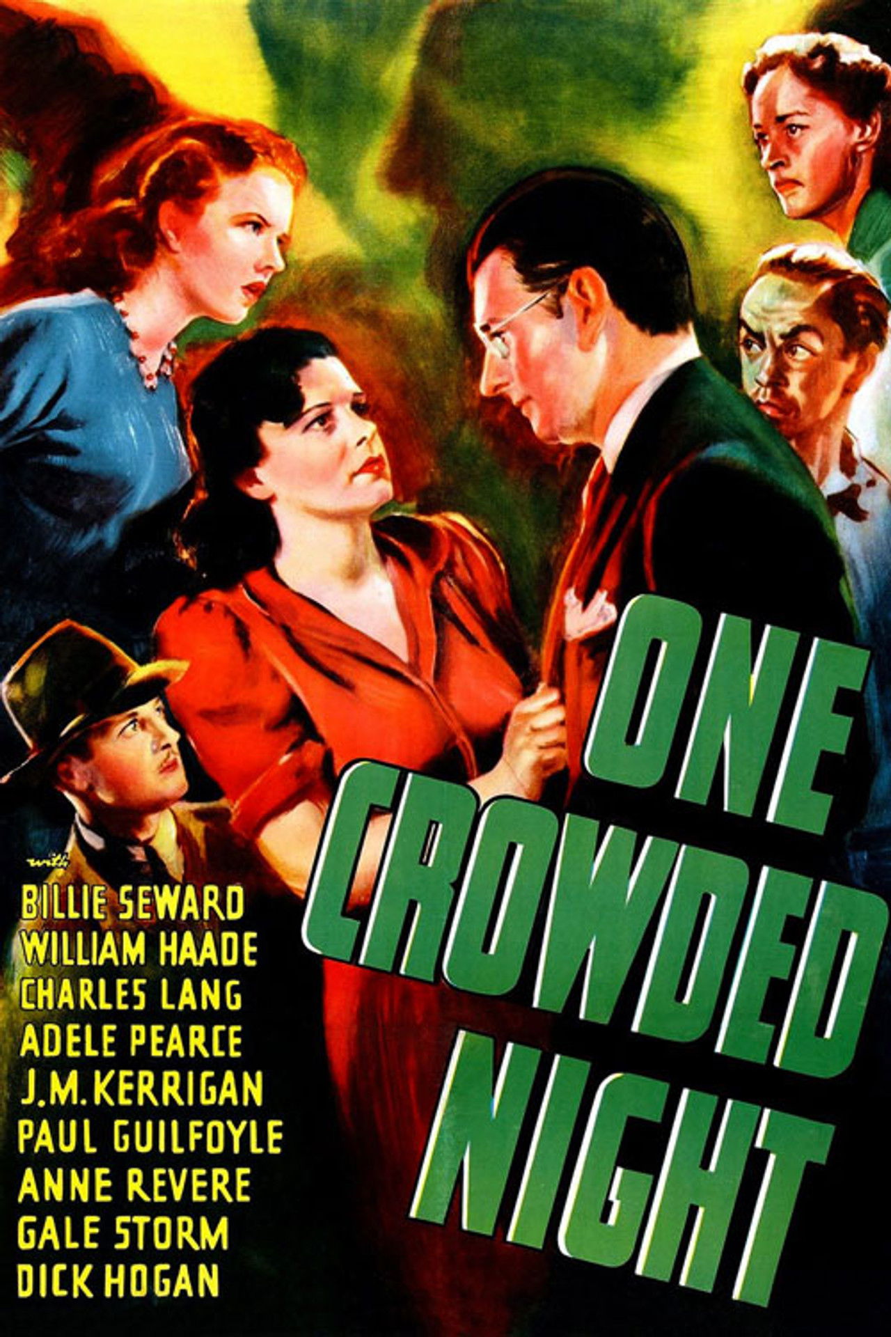 One Crowded Night Backdrop