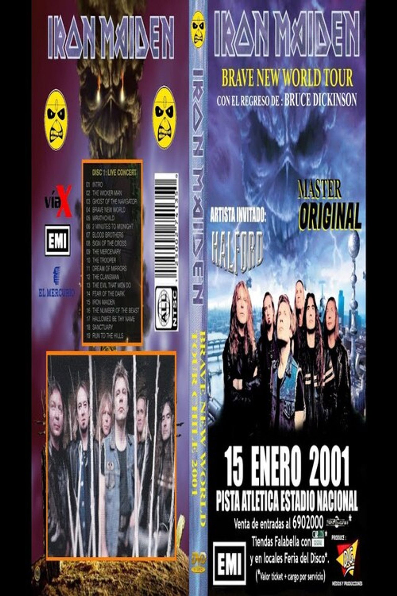 Iron Maiden - Live in Santiago de Chile Backdrop